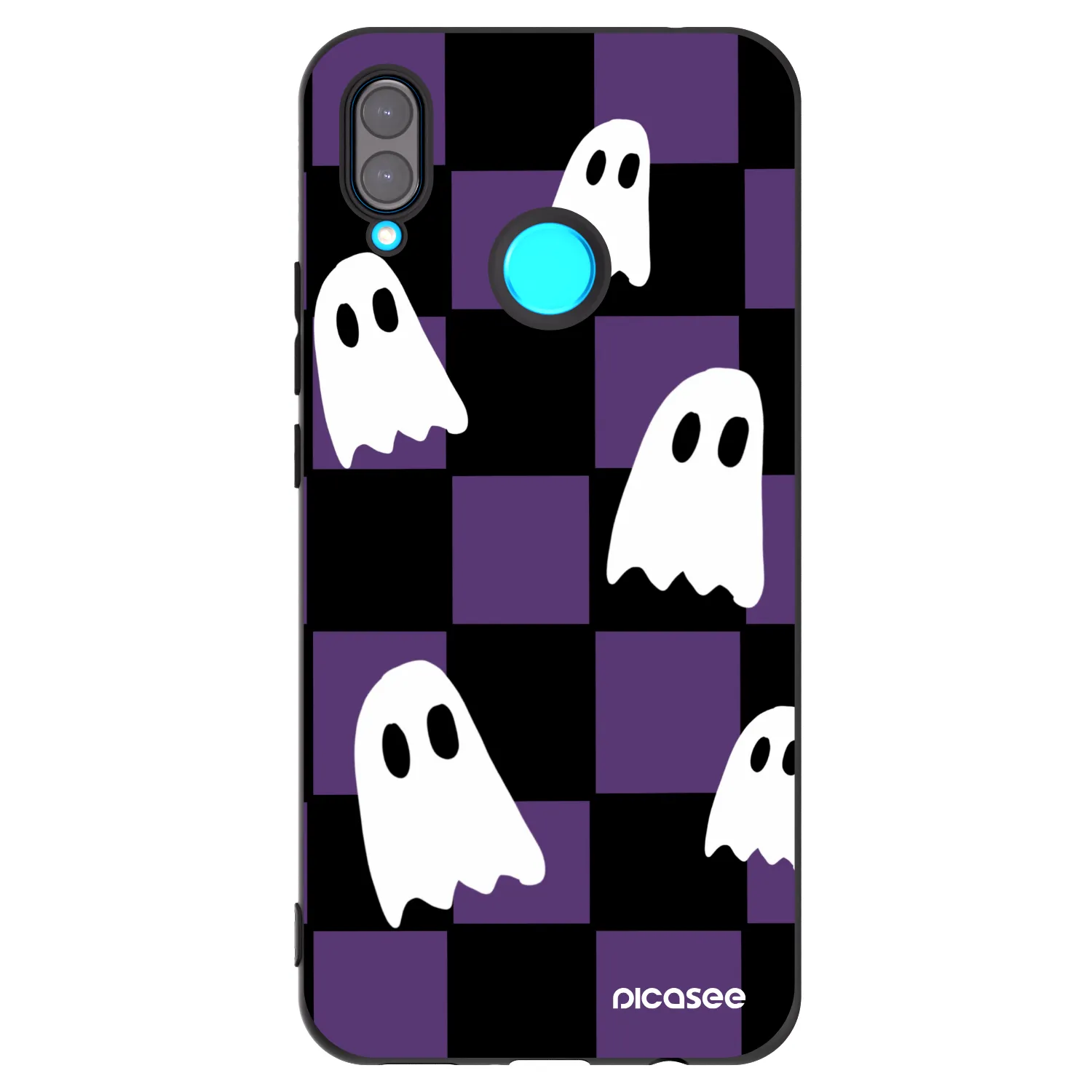 Picasee Μαύρη θήκη σιλικόνης για Huawei Nova 3 - Ghosts