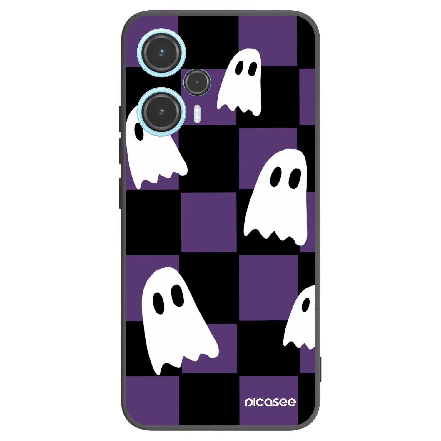 Picasee Μαύρη θήκη σιλικόνης για Xiaomi Poco F5 - Ghosts