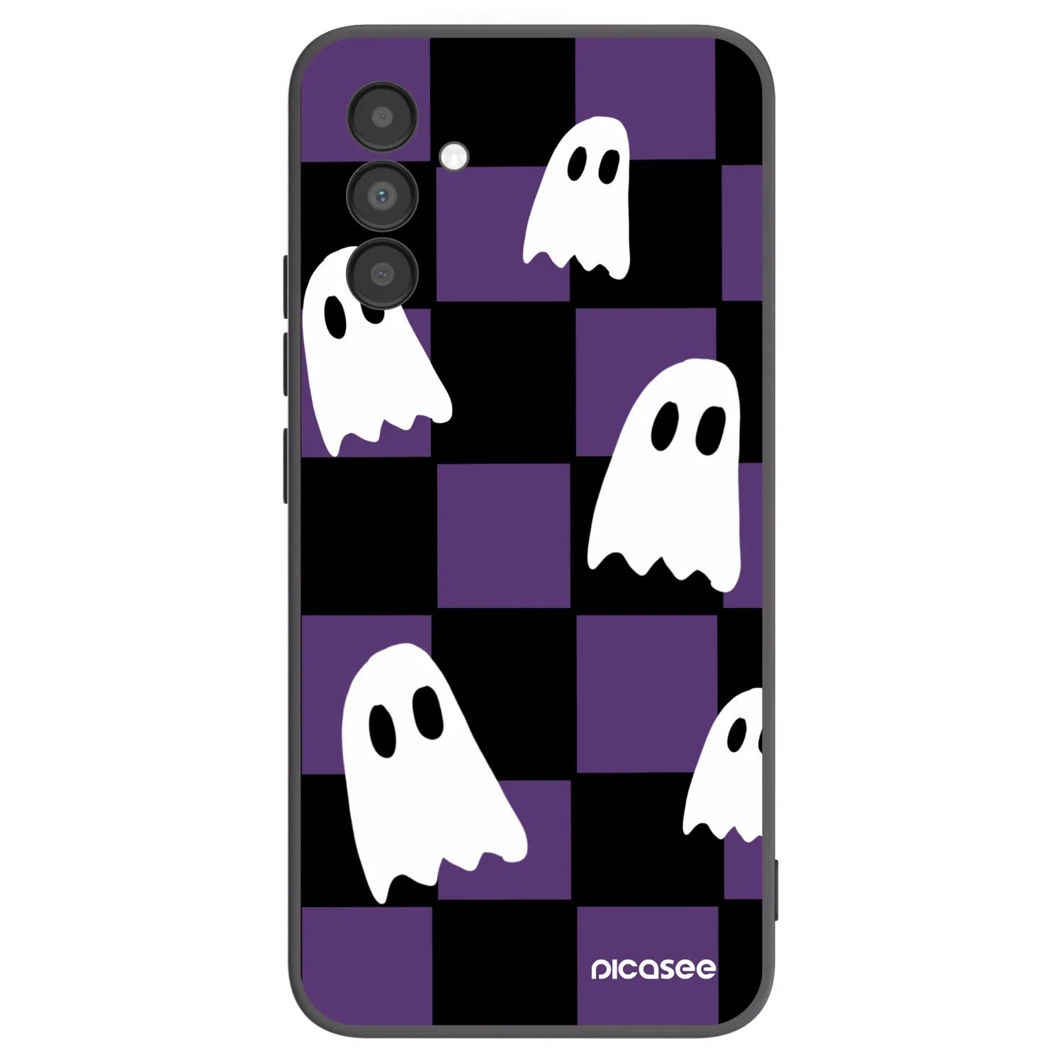 Picasee Μαύρη θήκη σιλικόνης για Samsung Galaxy A04s A047F - Ghosts