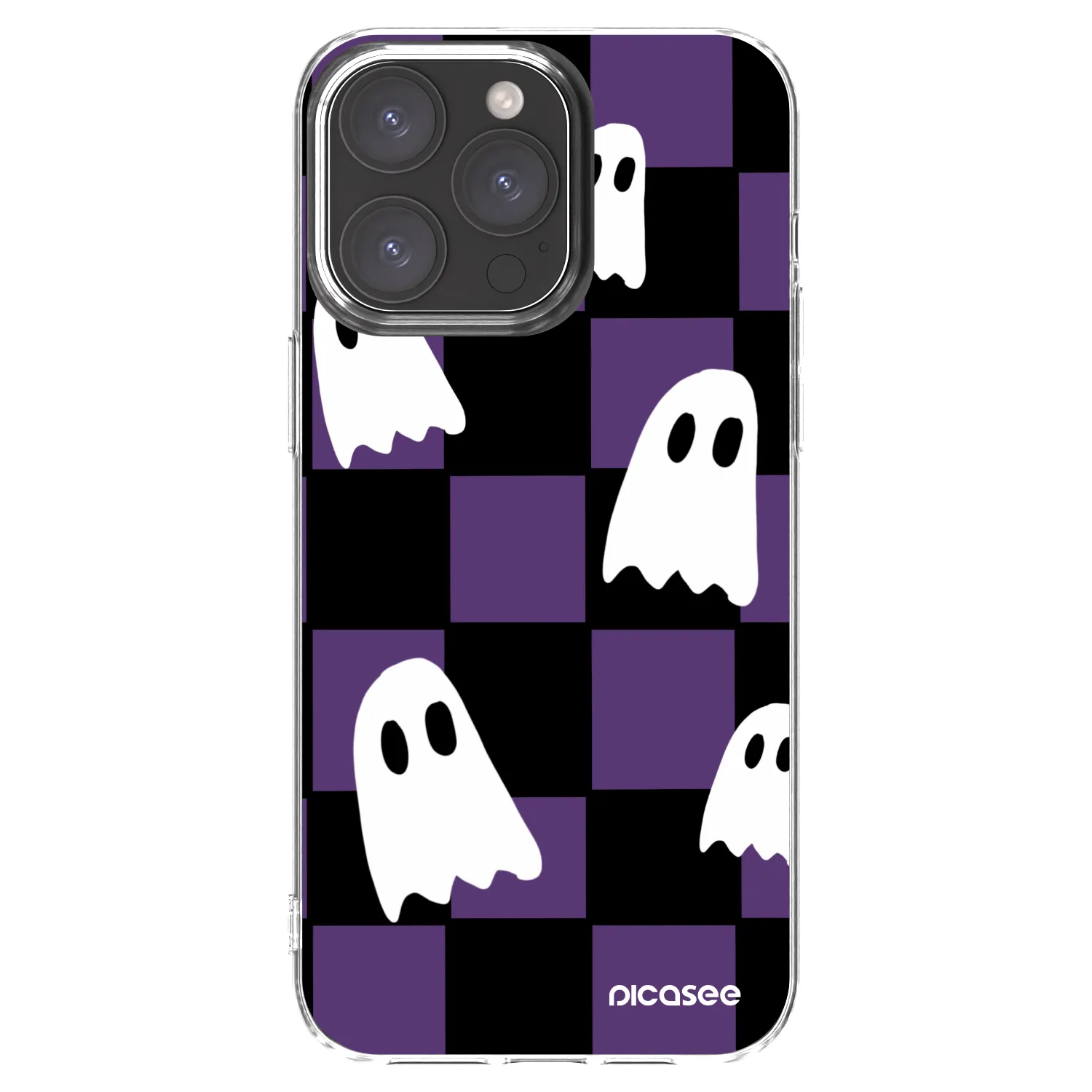Picasee διαφανής θήκη σιλικόνης Apple iPhone 15 Pro Max - Ghosts