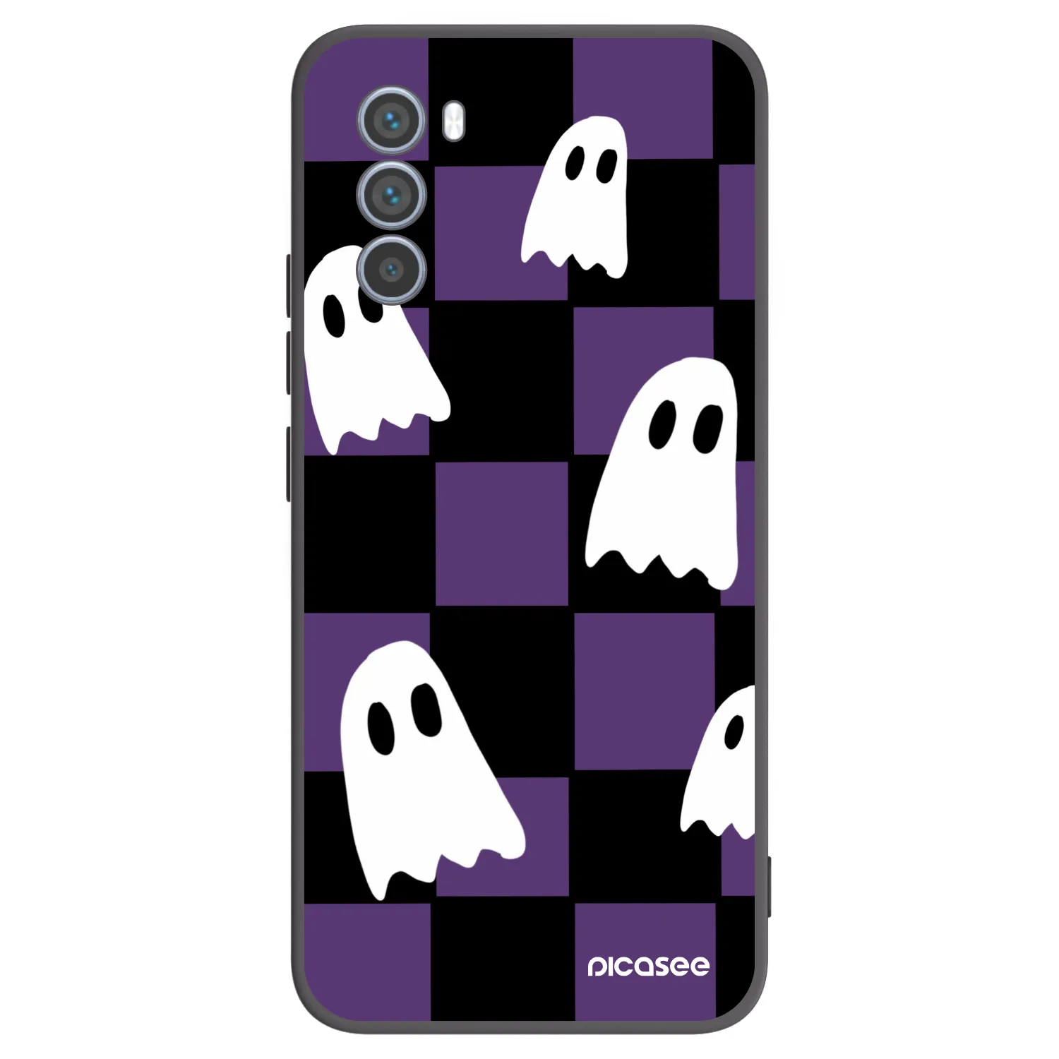 Picasee Μαύρη θήκη σιλικόνης για Motorola Moto G62 - Ghosts
