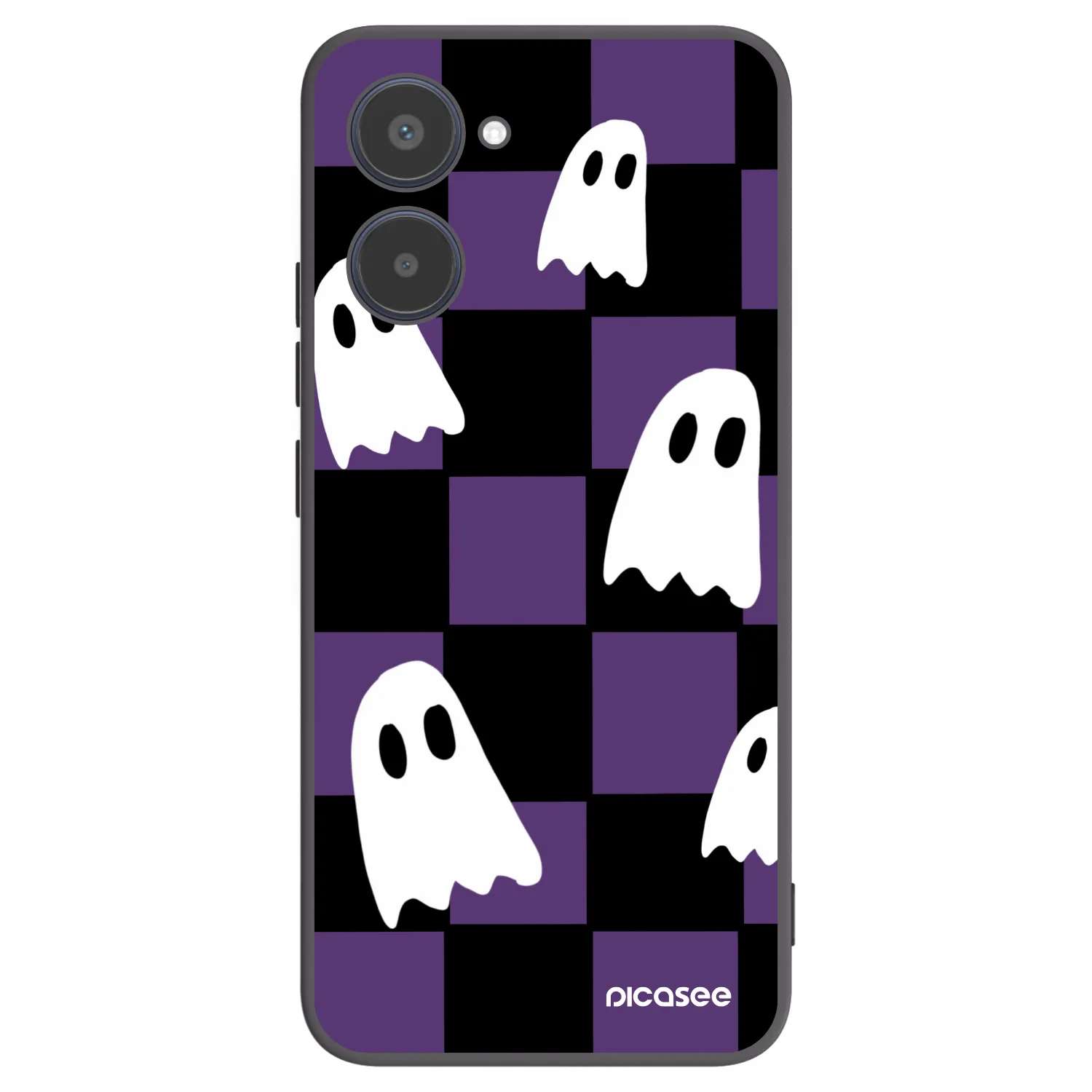 Picasee Μαύρη θήκη σιλικόνης για Realme 10 4G - Ghosts