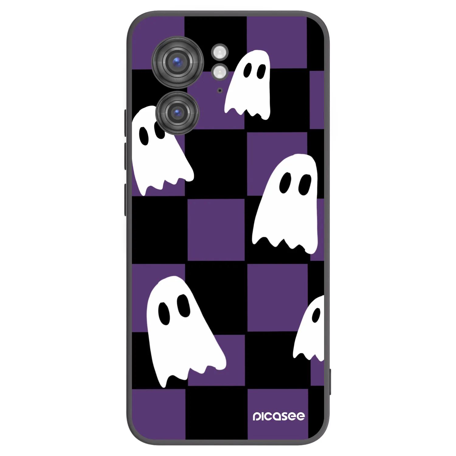 Picasee Μαύρη θήκη σιλικόνης για Motorola Edge 40 - Ghosts