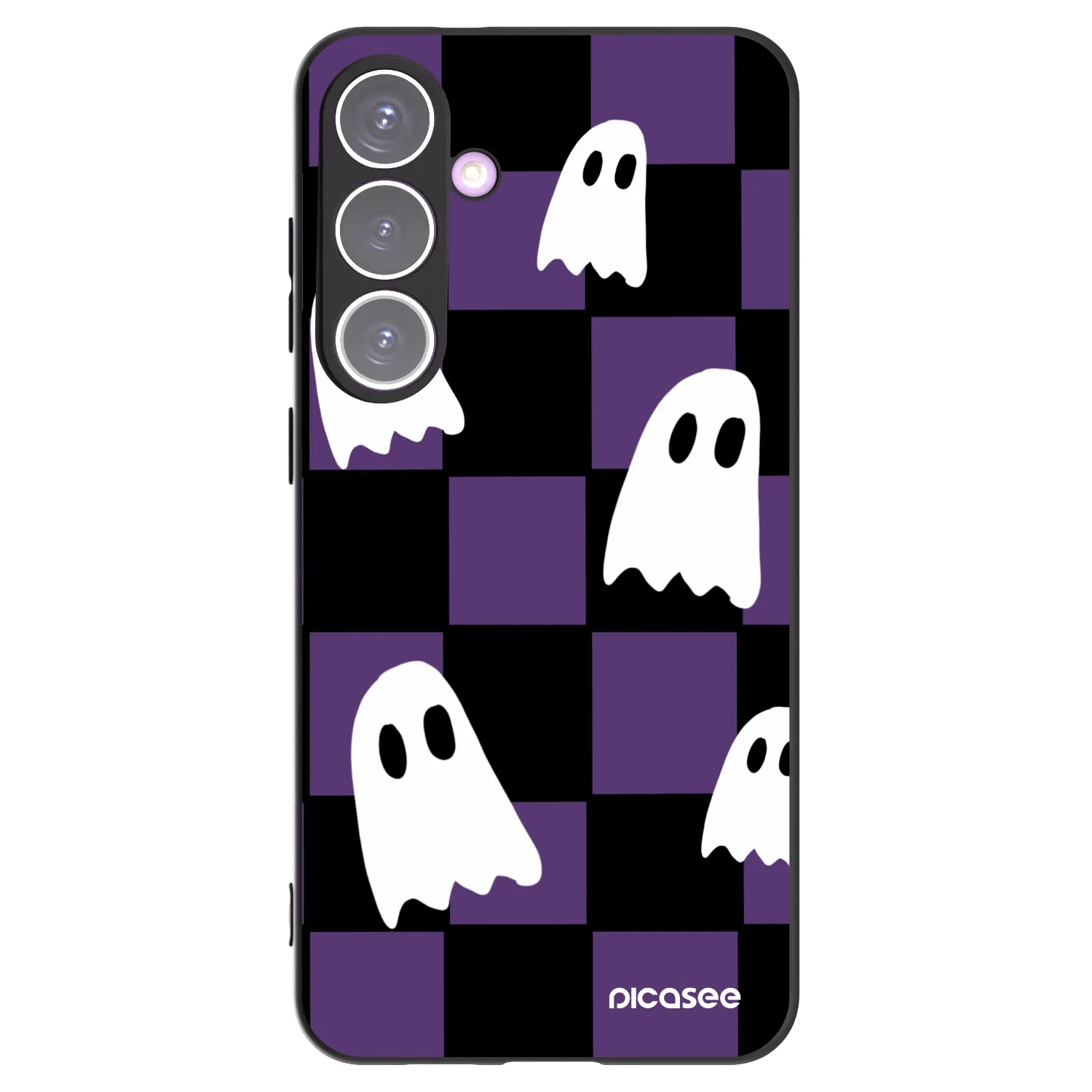 Picasee Μαύρη θήκη σιλικόνης για Samsung Galaxy S24+ S926B 5G - Ghosts