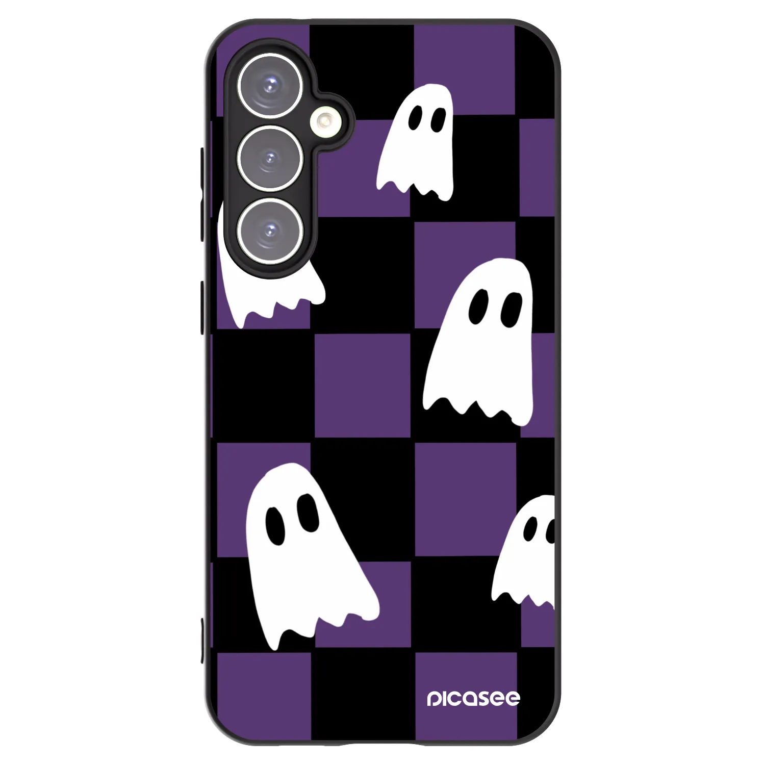 Picasee Μαύρη θήκη σιλικόνης για Samsung Galaxy S23 FE S711B - Ghosts