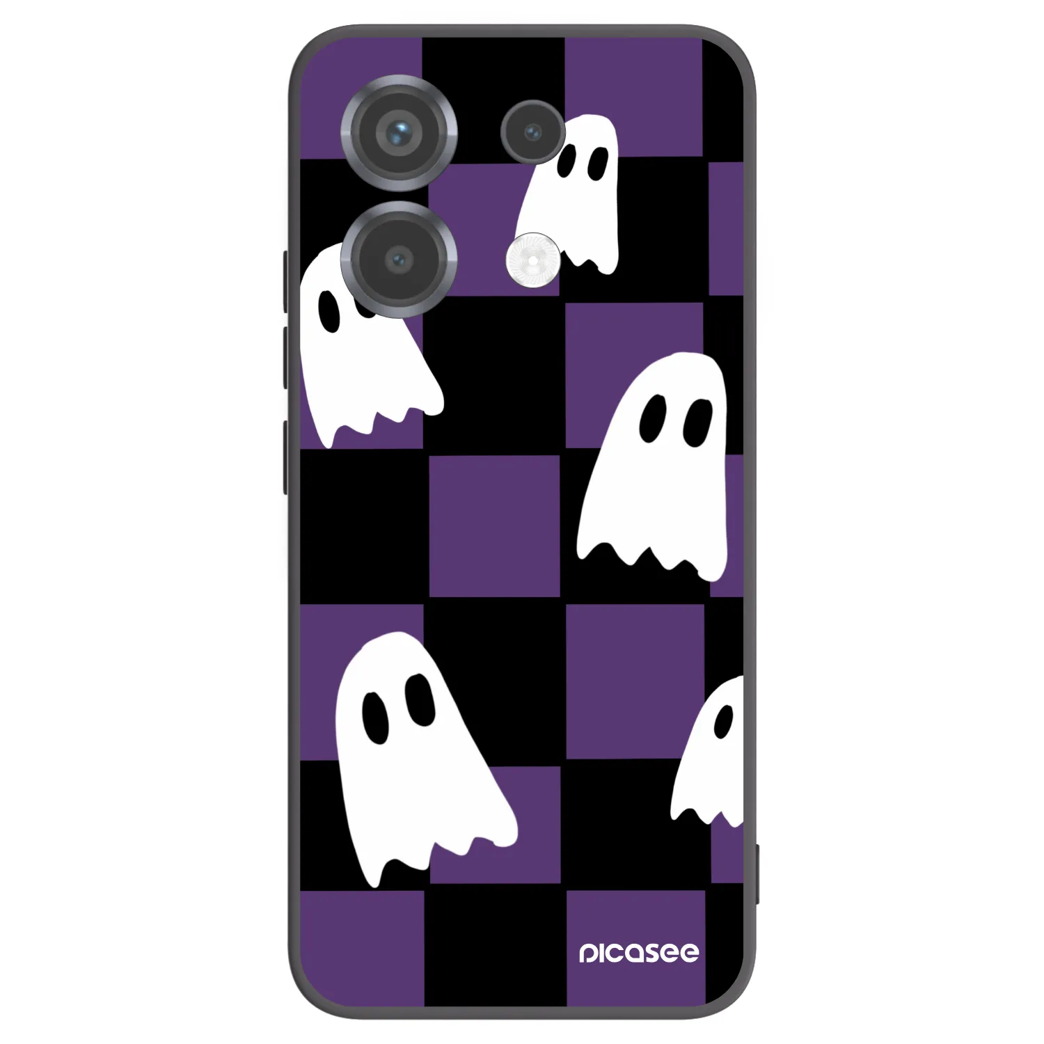 Picasee Μαύρη θήκη σιλικόνης για Xiaomi Poco X6 - Ghosts