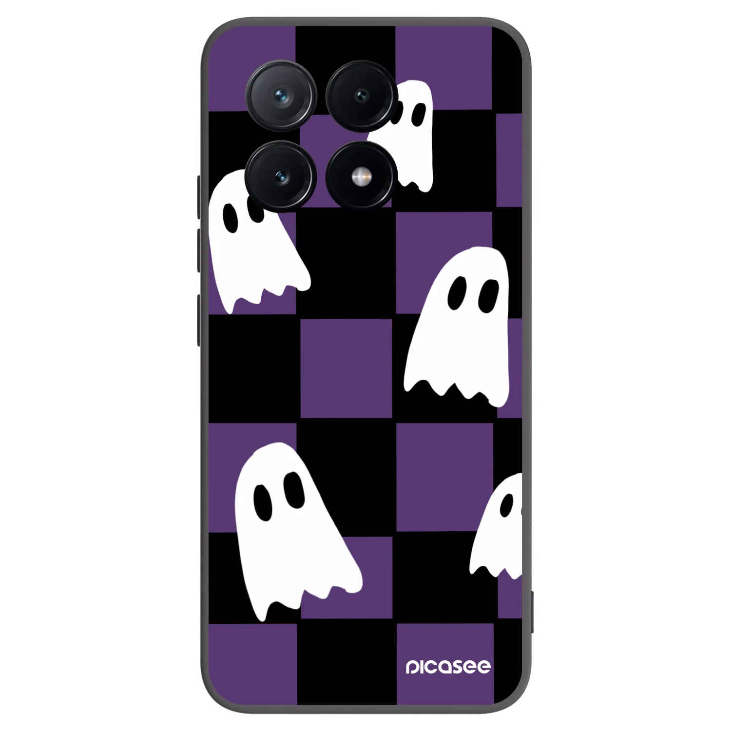 Picasee Μαύρη θήκη σιλικόνης για Xiaomi Poco X6 Pro - Ghosts
