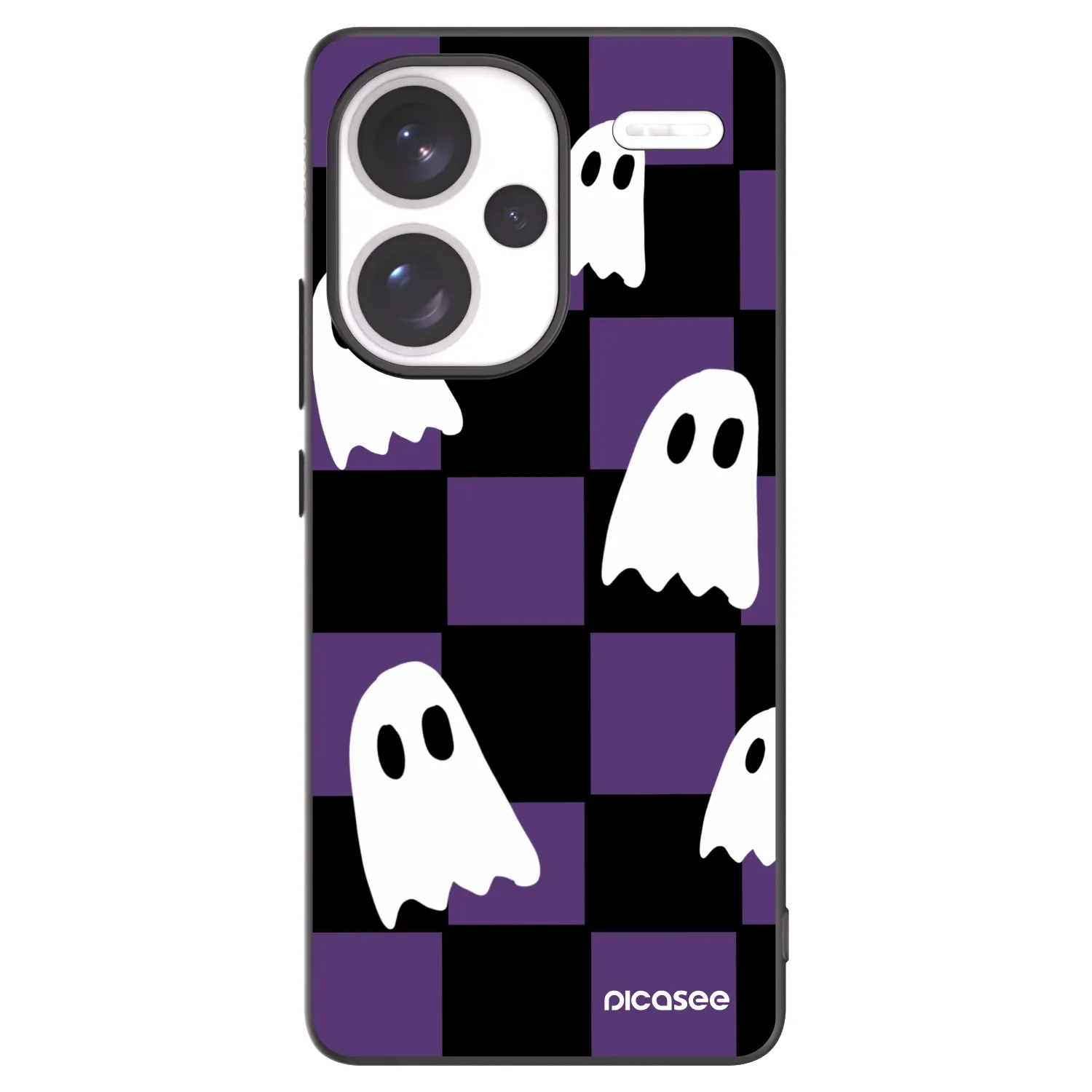 Picasee Μαύρη θήκη σιλικόνης για Xiaomi Redmi Note 13 Pro+ 5G - Ghosts