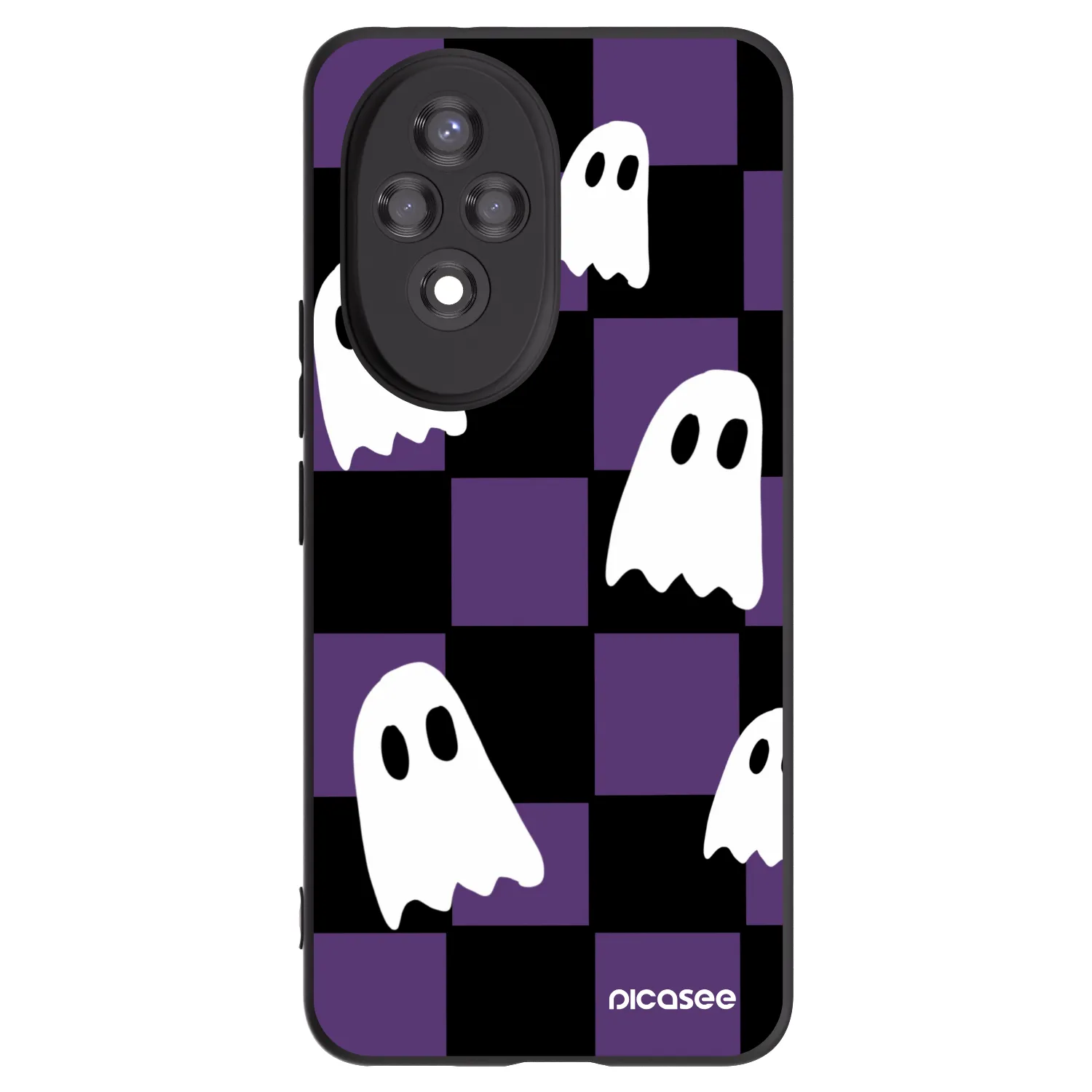 Picasee Μαύρη θήκη σιλικόνης για Honor 200 5G - Ghosts