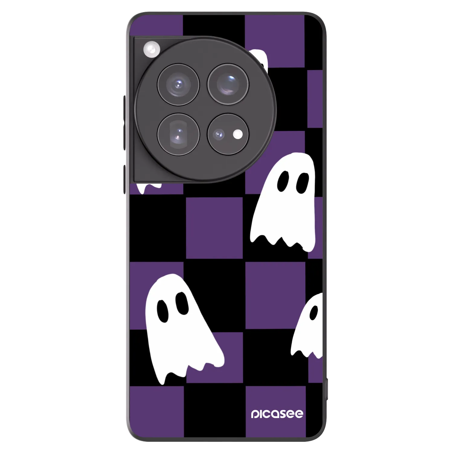 Picasee Μαύρη θήκη σιλικόνης για OnePlus 12 5G - Ghosts