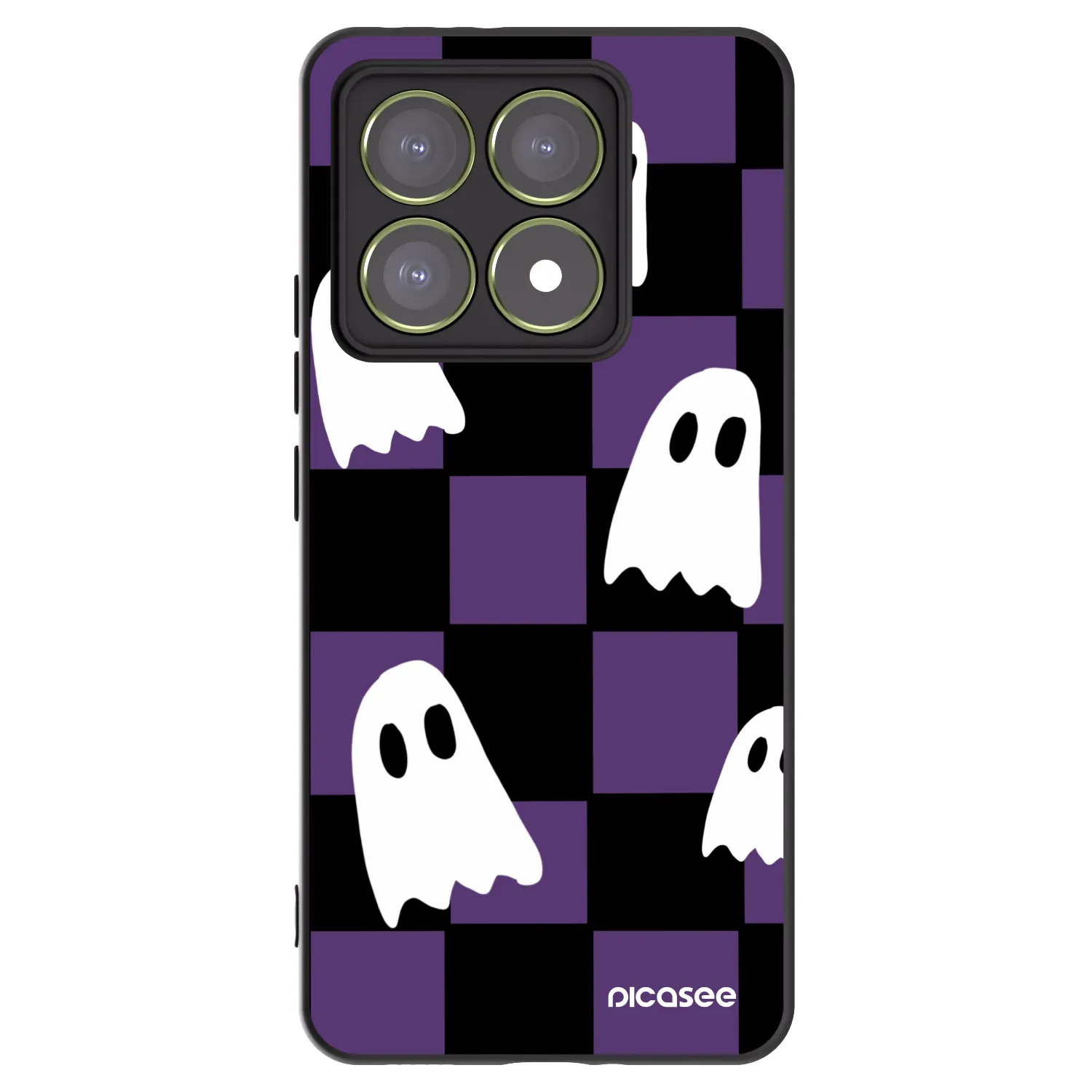 Picasee Μαύρη θήκη σιλικόνης για Xiaomi 14T - Ghosts