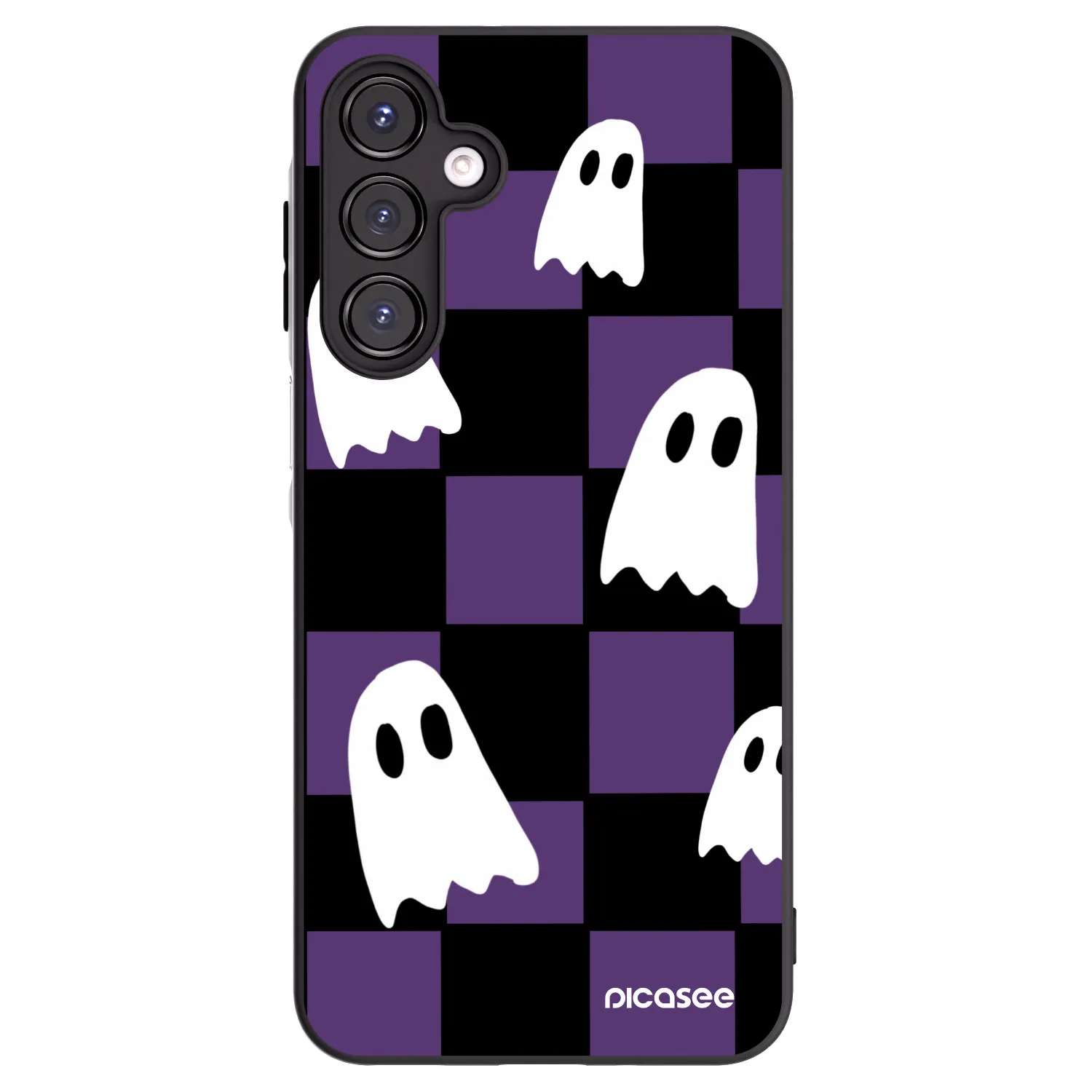 Picasee Μαύρη θήκη σιλικόνης για Samsung Galaxy A16 5G - Ghosts