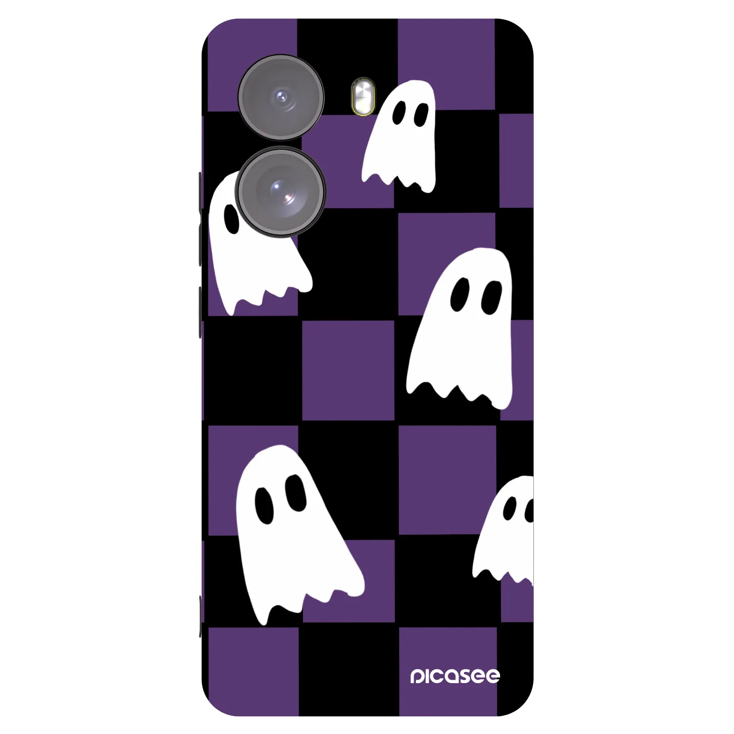 Picasee Μαύρη θήκη σιλικόνης για Xiaomi Poco X7 - Ghosts