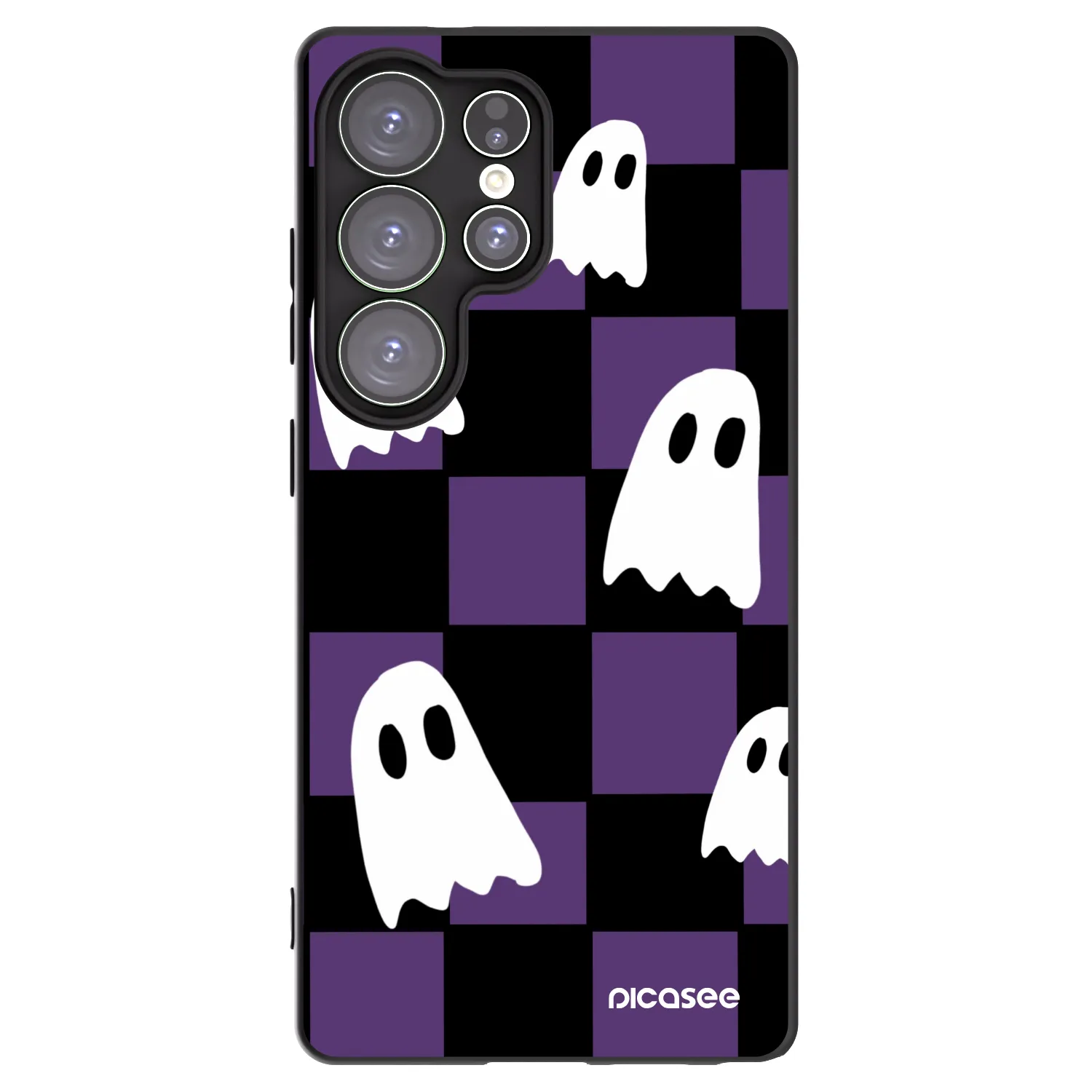 Picasee Μαύρη θήκη σιλικόνης για Samsung Galaxy S25 Ultra 5G - Ghosts