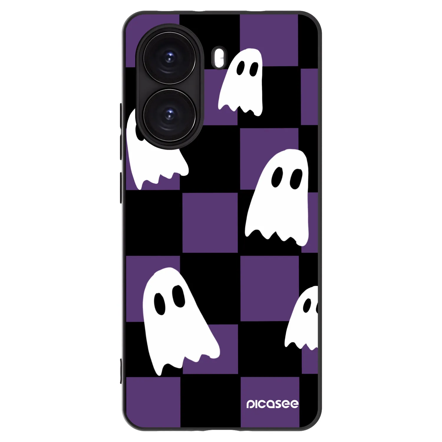 Picasee Μαύρη θήκη σιλικόνης για Xiaomi Poco X7 Pro 5G - Ghosts