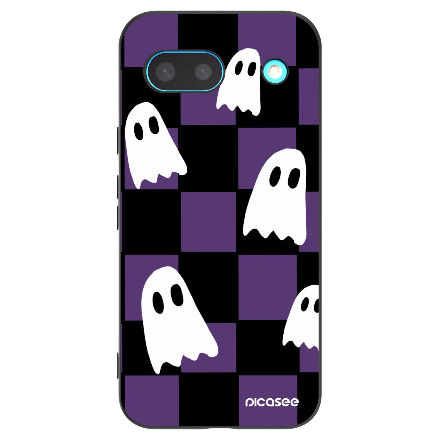 Picasee Μαύρη θήκη σιλικόνης για Google Pixel 8 - Ghosts