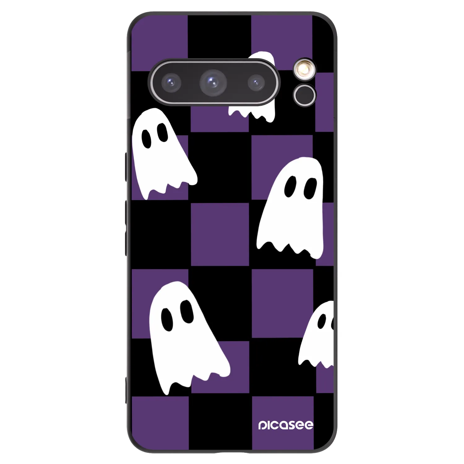 Picasee Μαύρη θήκη σιλικόνης για Google Pixel 8 Pro - Ghosts