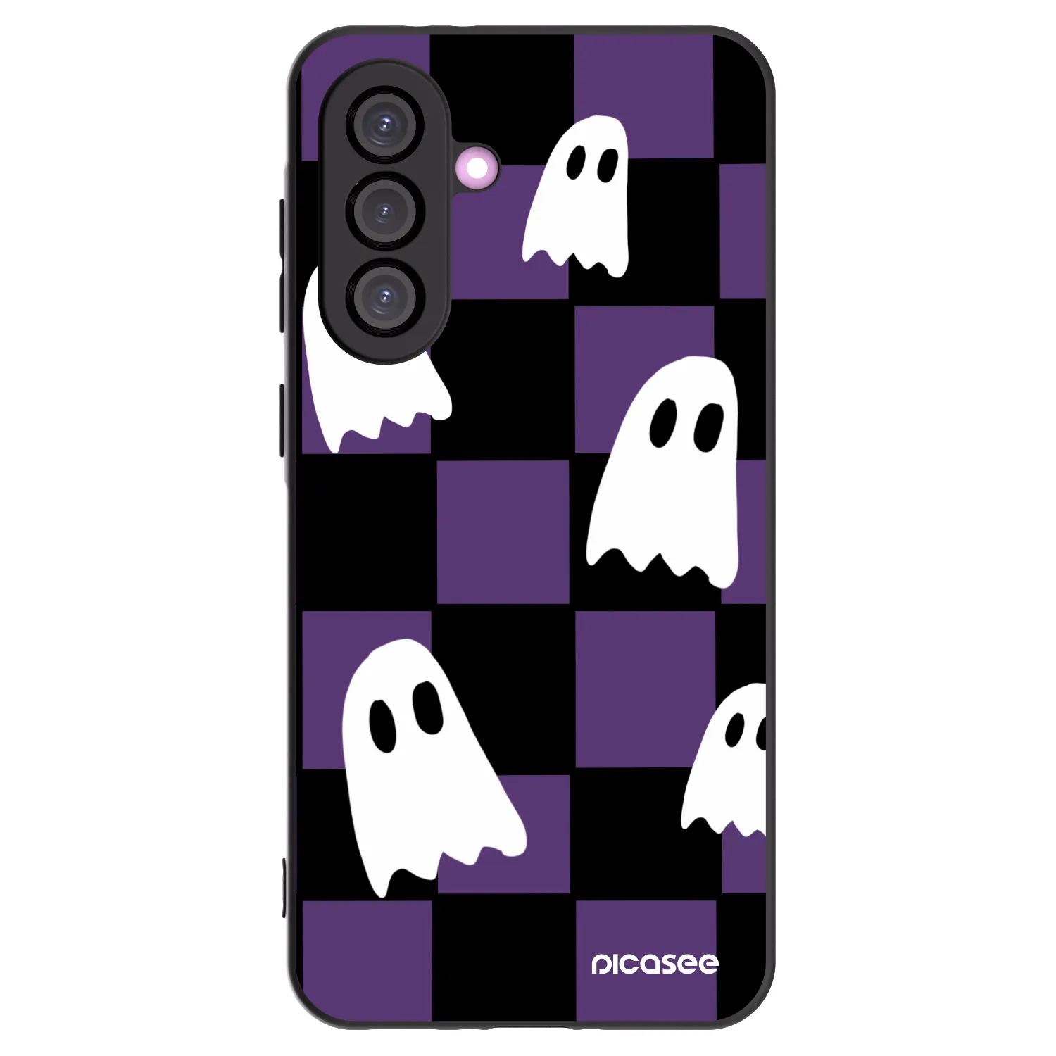 Picasee Μαύρη θήκη σιλικόνης για Samsung Galaxy A36 5G - Ghosts
