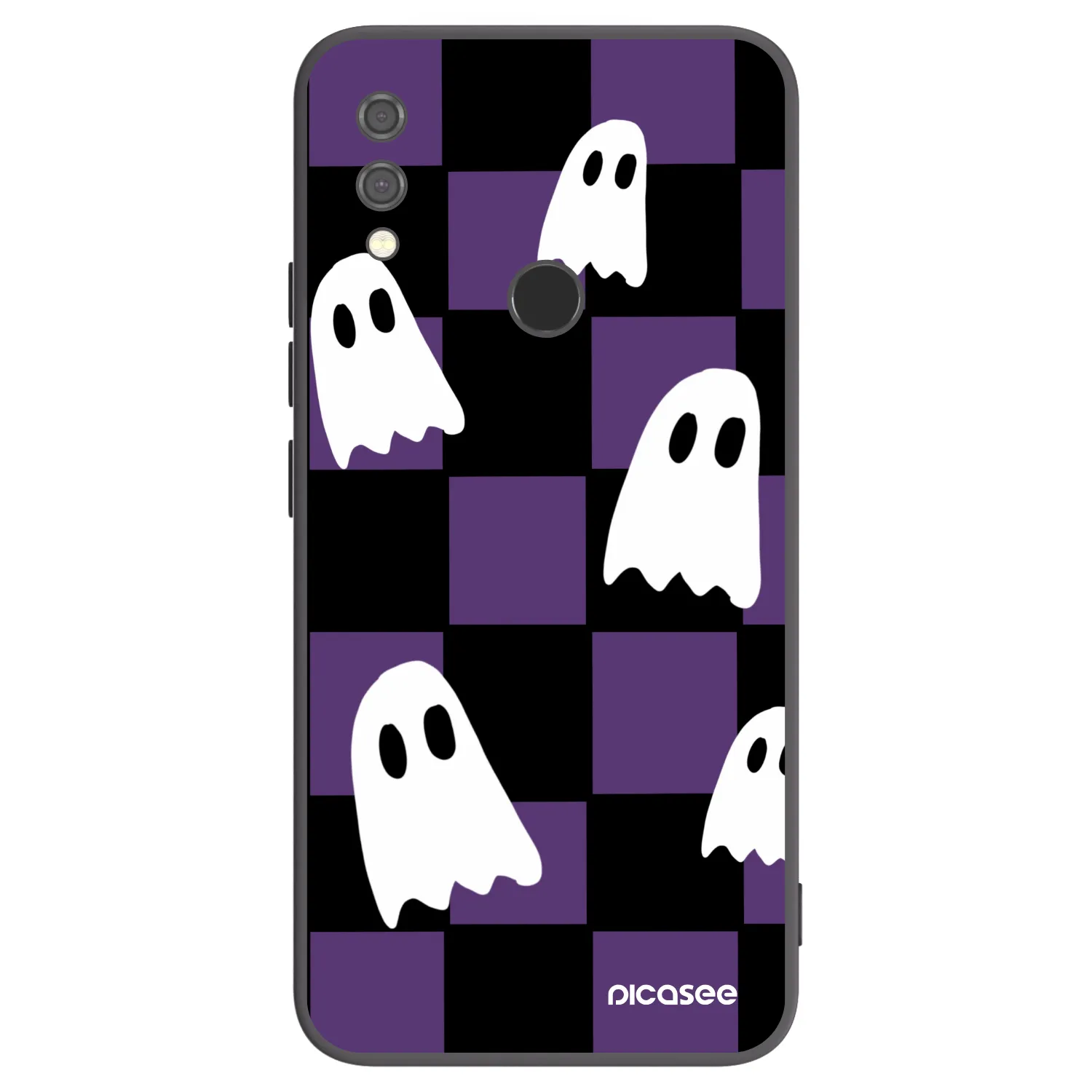 Picasee Μαύρη θήκη σιλικόνης για Xiaomi Redmi Note 7 - Ghosts