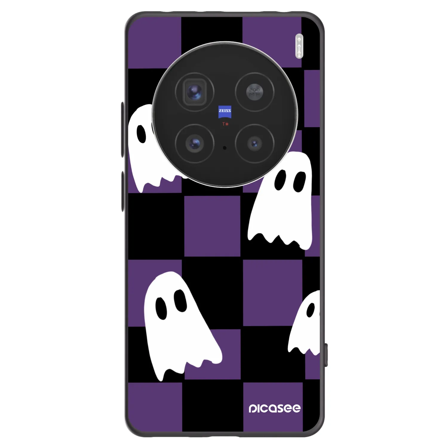 Picasee Μαύρη θήκη σιλικόνης για Vivo X200 Pro - Ghosts