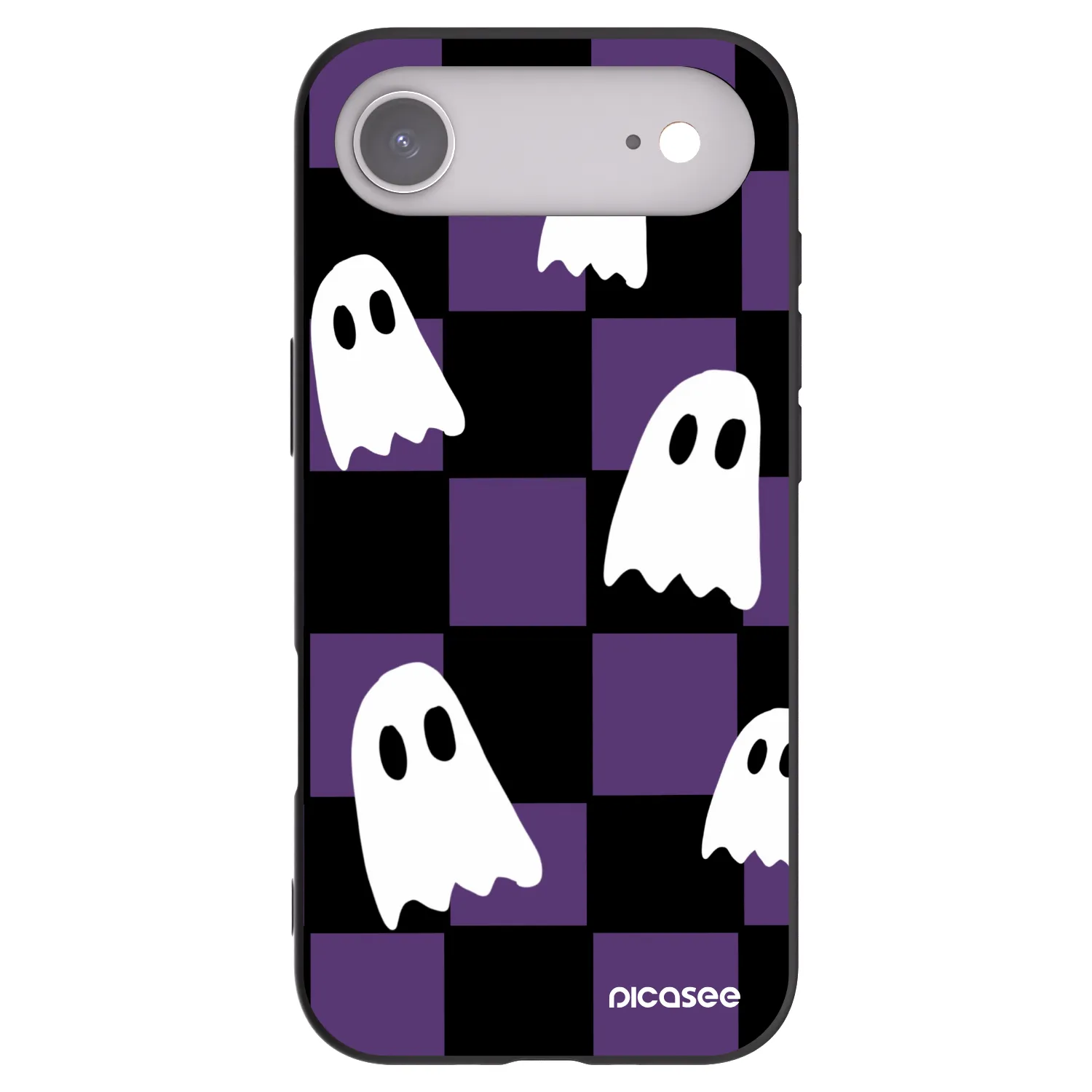 Picasee Μαύρη θήκη σιλικόνης για Apple iPhone Air - Ghosts