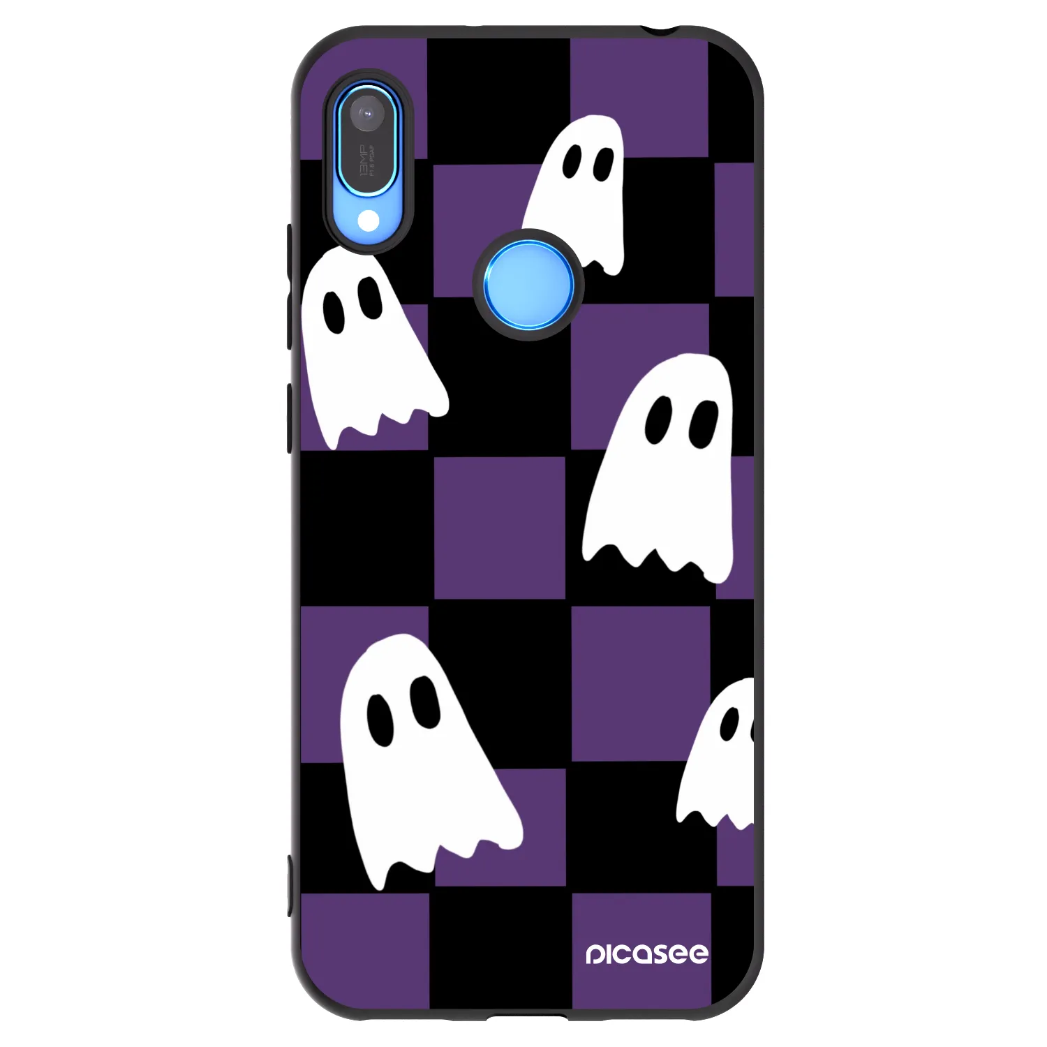 Picasee Μαύρη θήκη σιλικόνης για Huawei Y6 2019 - Ghosts