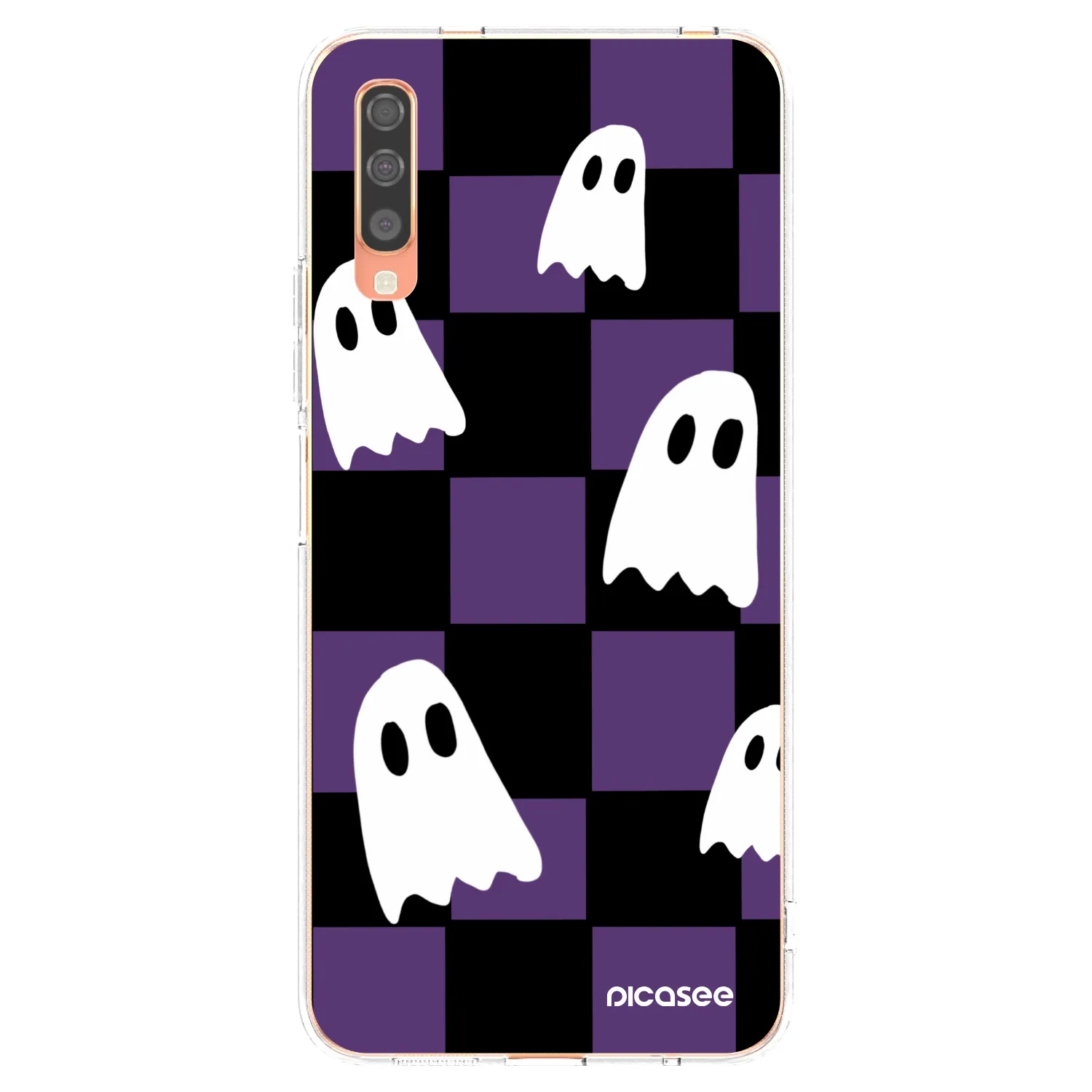 Picasee διαφανής θήκη σιλικόνης Samsung Galaxy A70 A705F - Ghosts