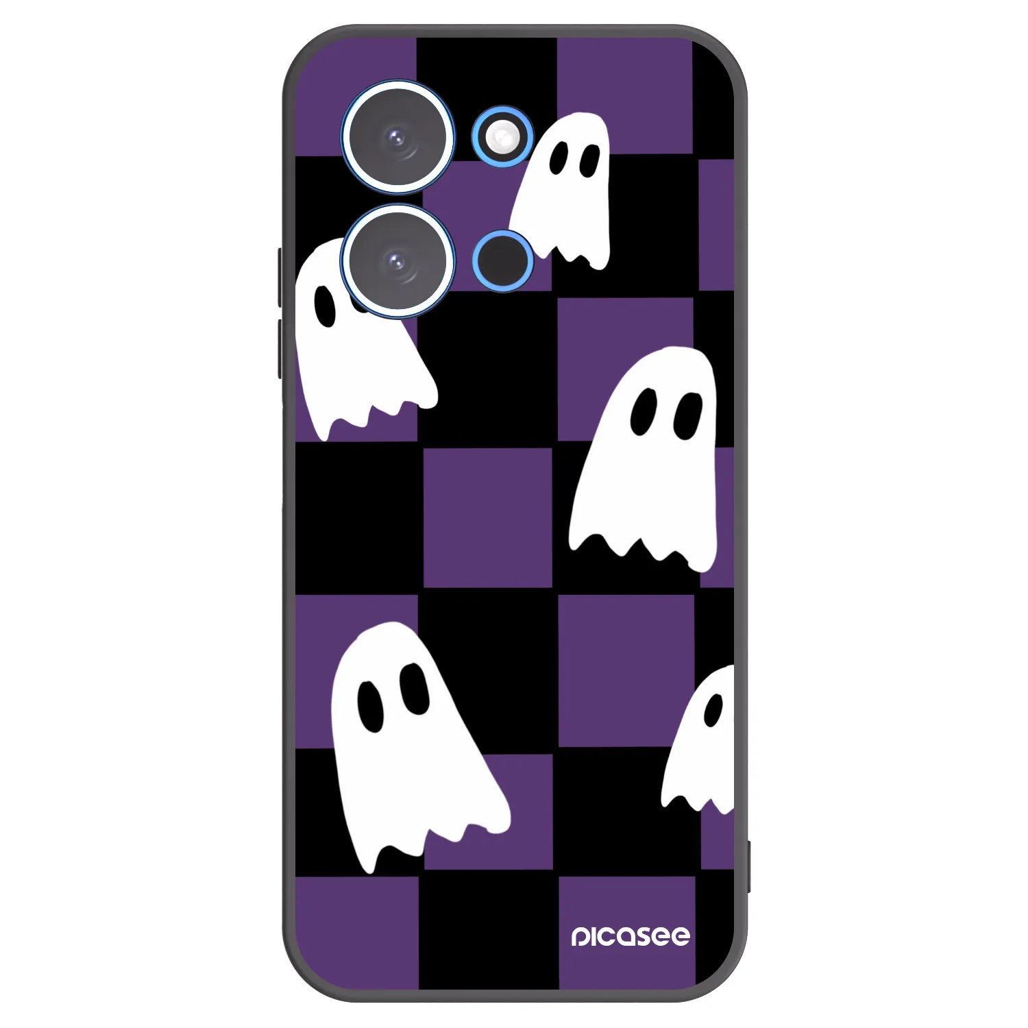 Picasee Μαύρη θήκη σιλικόνης για Xiaomi Redmi 15C 4G - Ghosts