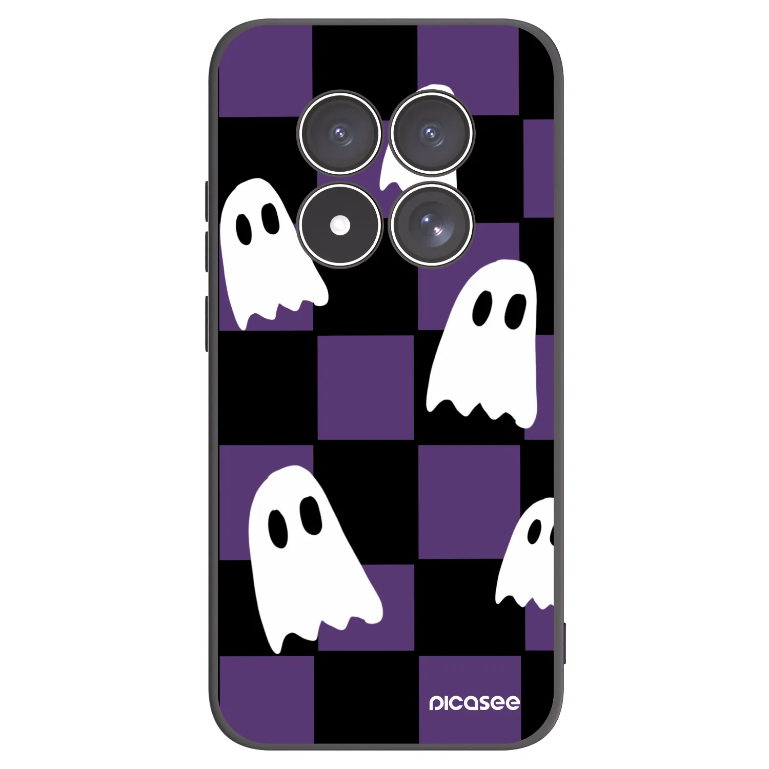 Picasee Μαύρη θήκη σιλικόνης για Xiaomi Redmi Note 15 Pro 4G - Ghosts