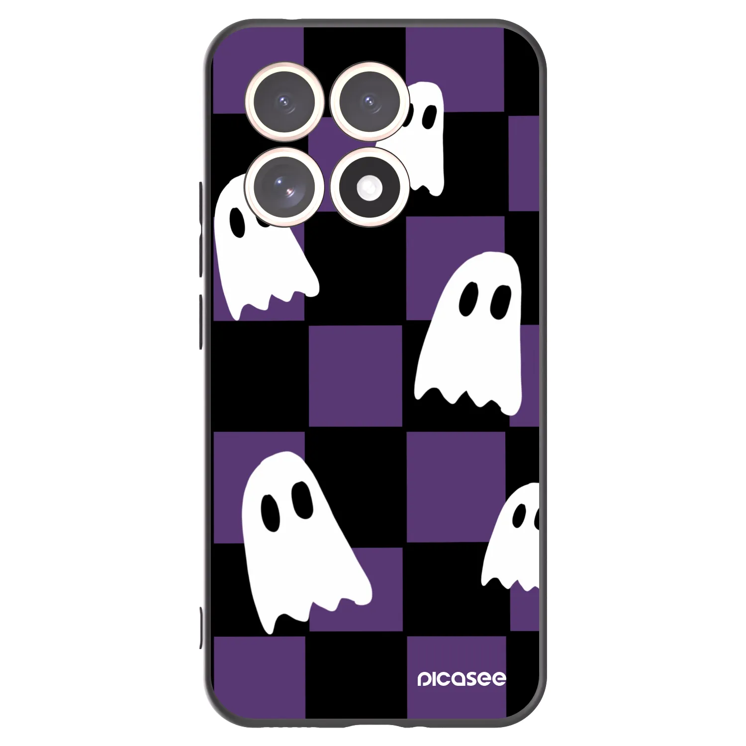 Picasee Μαύρη θήκη σιλικόνης για Xiaomi 15T - Ghosts