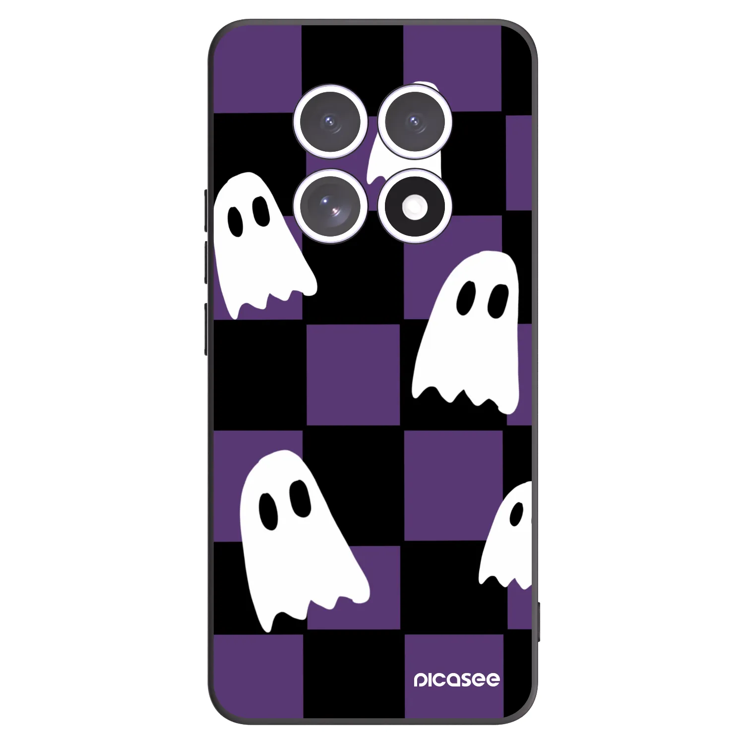 Picasee Μαύρη θήκη σιλικόνης για Xiaomi Redmi Note 15 4G - Ghosts