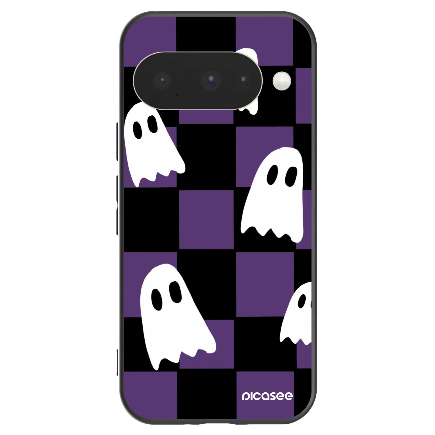 Picasee Μαύρη θήκη σιλικόνης για Google Pixel 10 - Ghosts