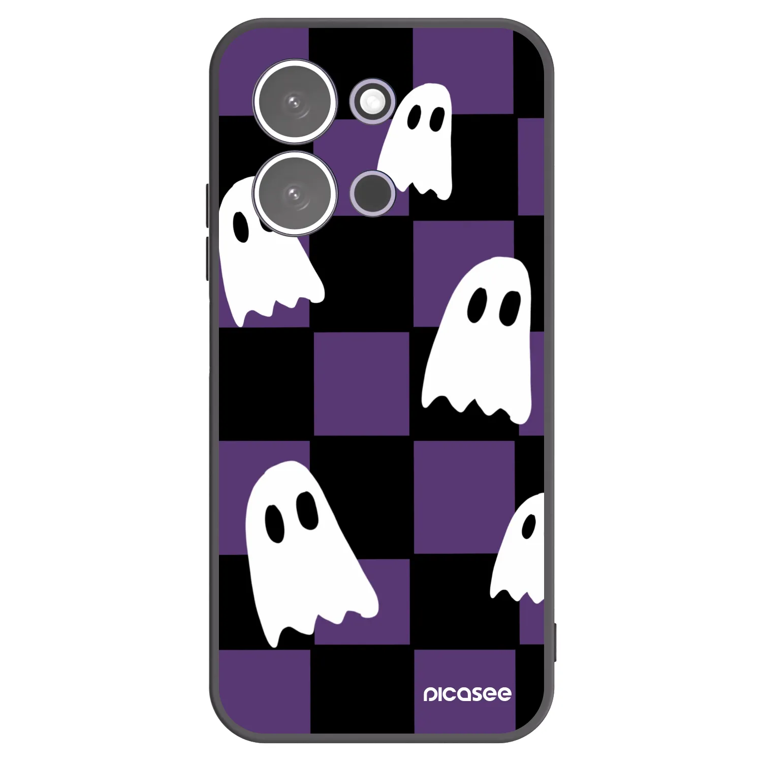 Picasee Μαύρη θήκη σιλικόνης για Xiaomi Redmi 15C 5G - Ghosts