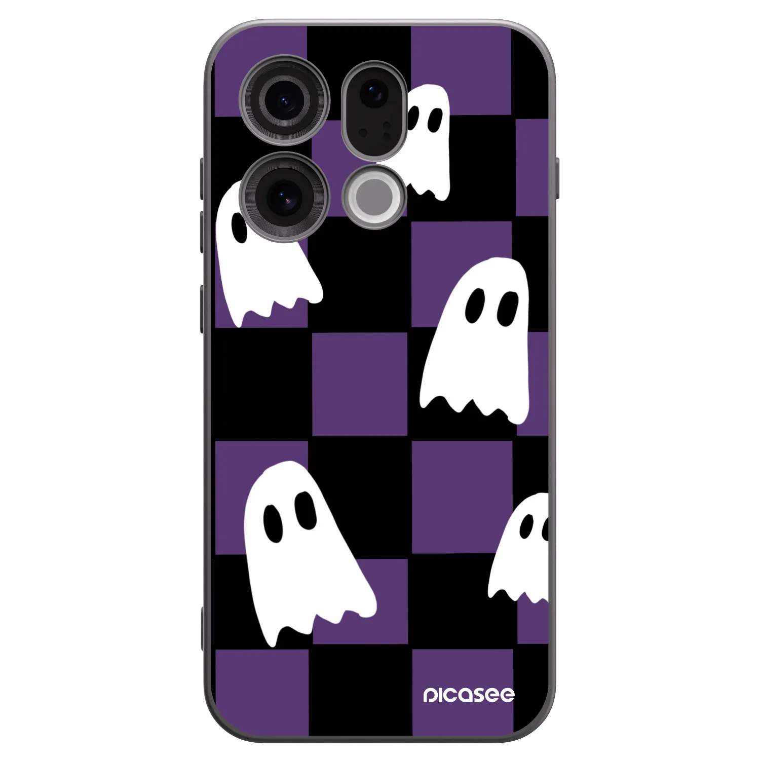 Picasee Μαύρη θήκη σιλικόνης για OPPO Find X9 - Ghosts