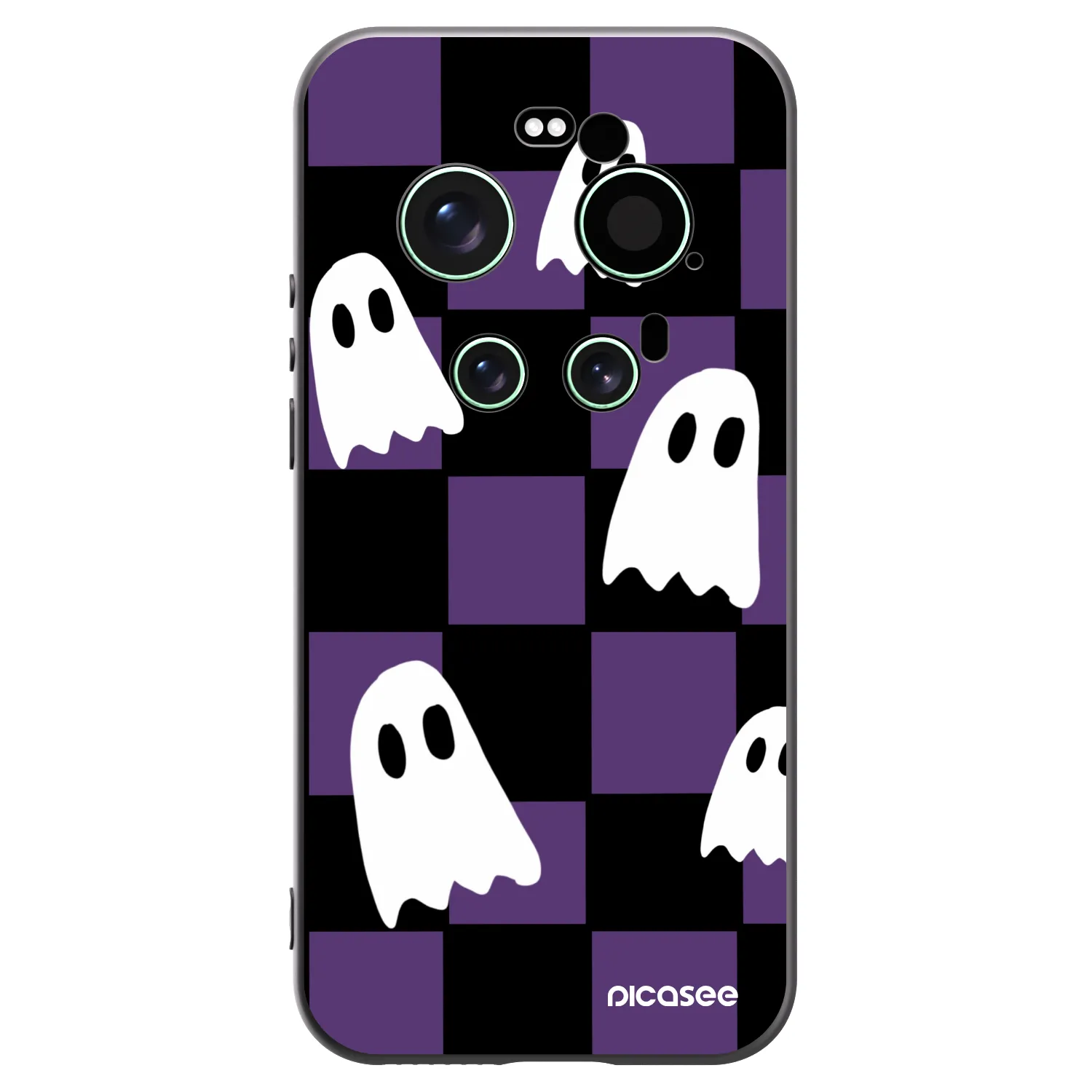 Picasee Μαύρη θήκη σιλικόνης για Xiaomi 17 Ultra - Ghosts