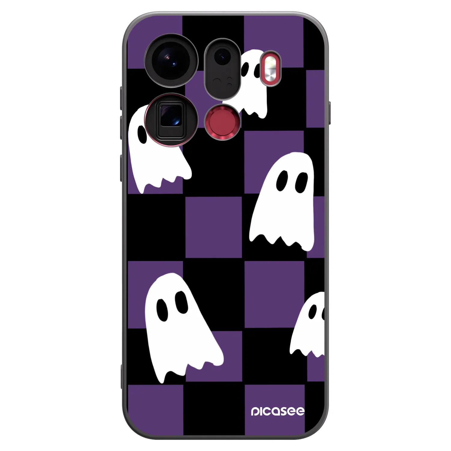 Picasee Μαύρη θήκη σιλικόνης για OPPO Find X9 Pro - Ghosts