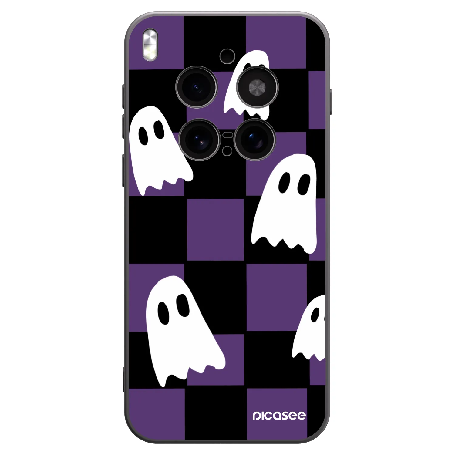 Picasee Μαύρη θήκη σιλικόνης για Vivo X300 Pro - Ghosts