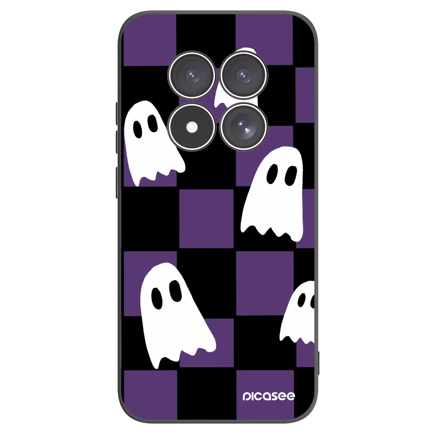 Picasee Μαύρη θήκη σιλικόνης για Xiaomi Redmi Note 15 Pro 5G - Ghosts