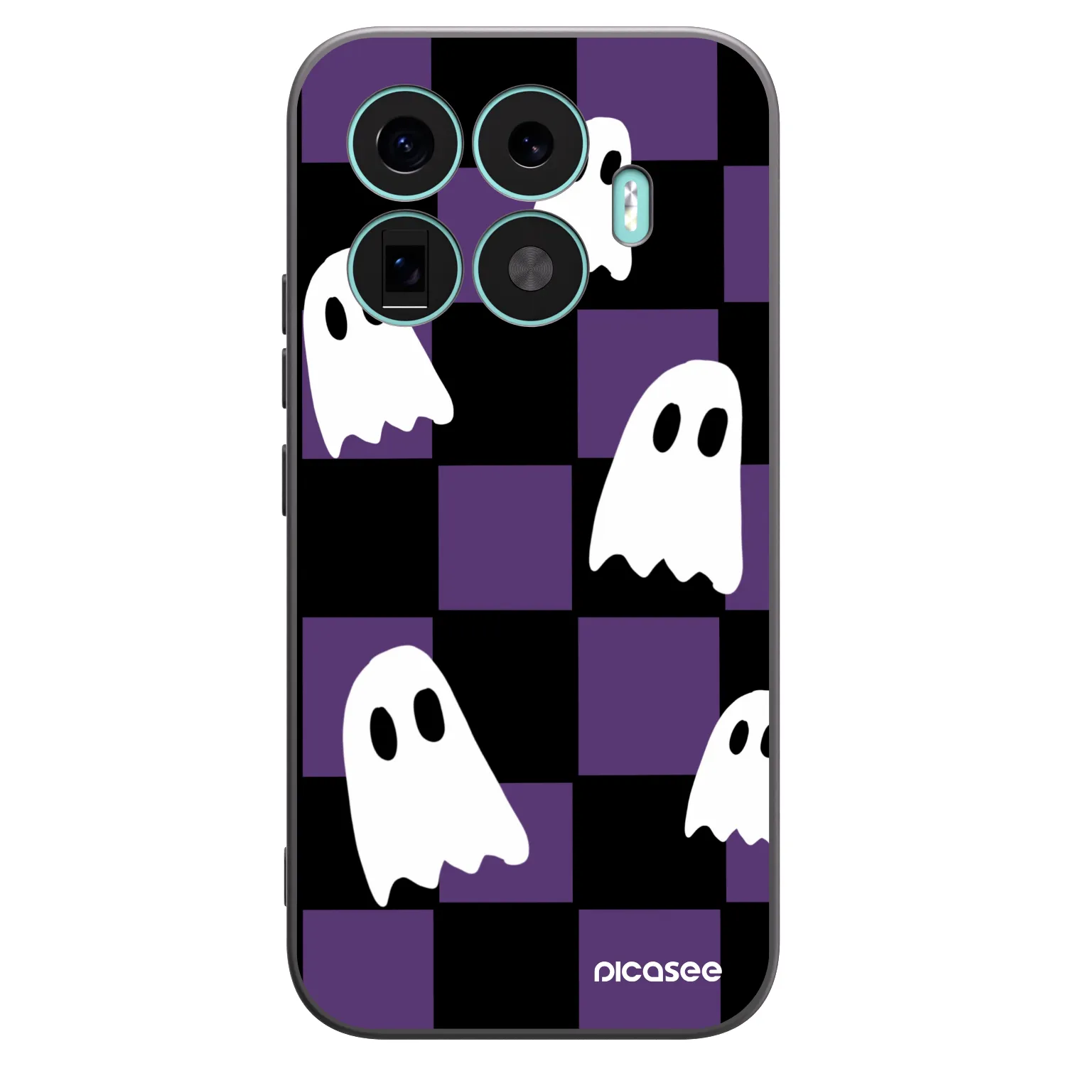 Picasee Μαύρη θήκη σιλικόνης για Xiaomi 17T - Ghosts