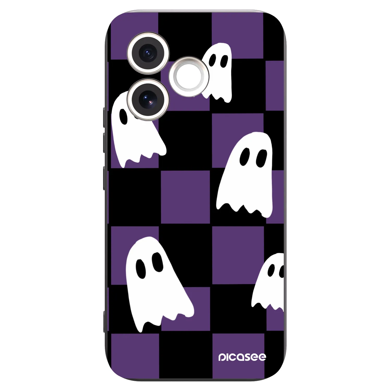 Picasee Μαύρη θήκη σιλικόνης για Honor 600 Lite - Ghosts
