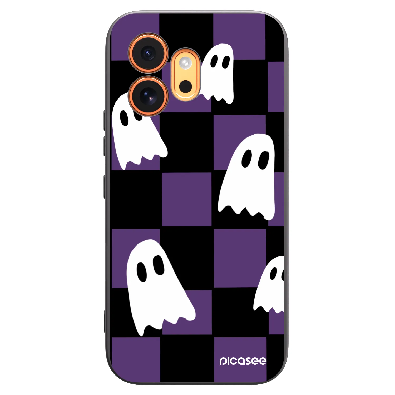 Picasee Μαύρη θήκη σιλικόνης για Honor 600 - Ghosts