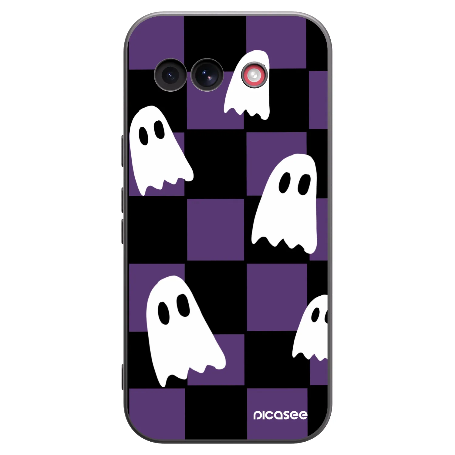 Picasee Μαύρη θήκη σιλικόνης για Google Pixel 10a - Ghosts