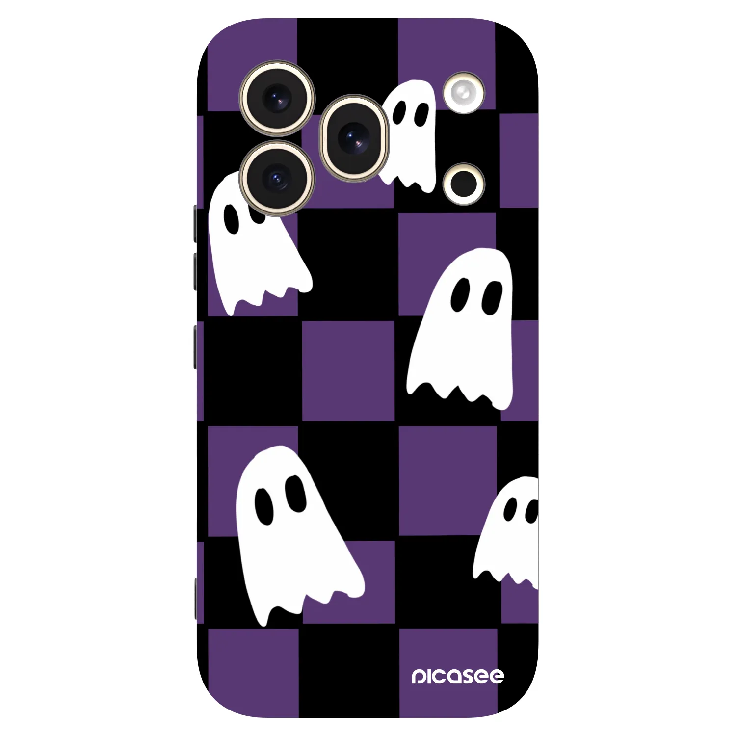 Picasee Μαύρη θήκη σιλικόνης για Honor 600 Pro - Ghosts
