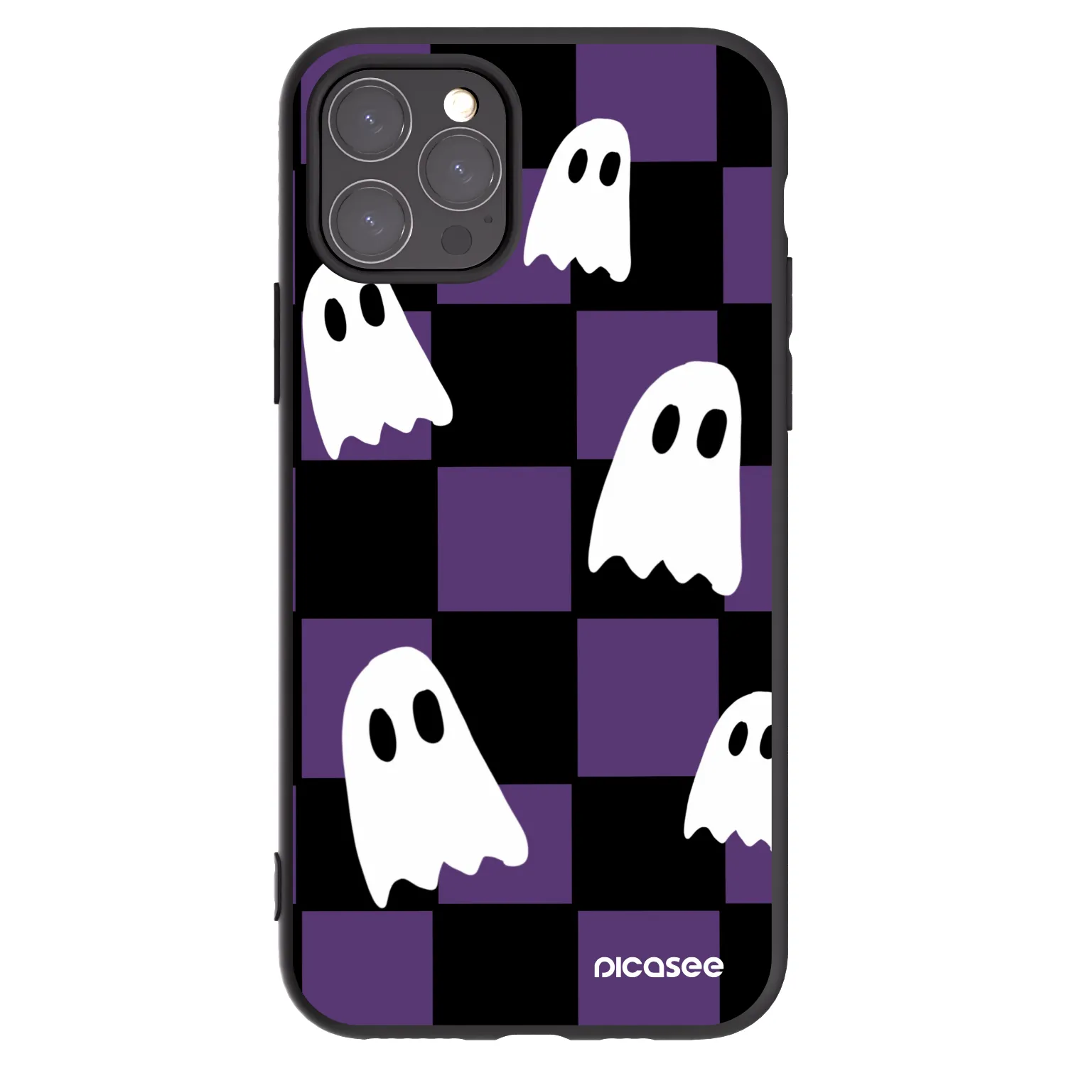 Picasee Μαύρη θήκη σιλικόνης για Apple iPhone 11 Pro - Ghosts