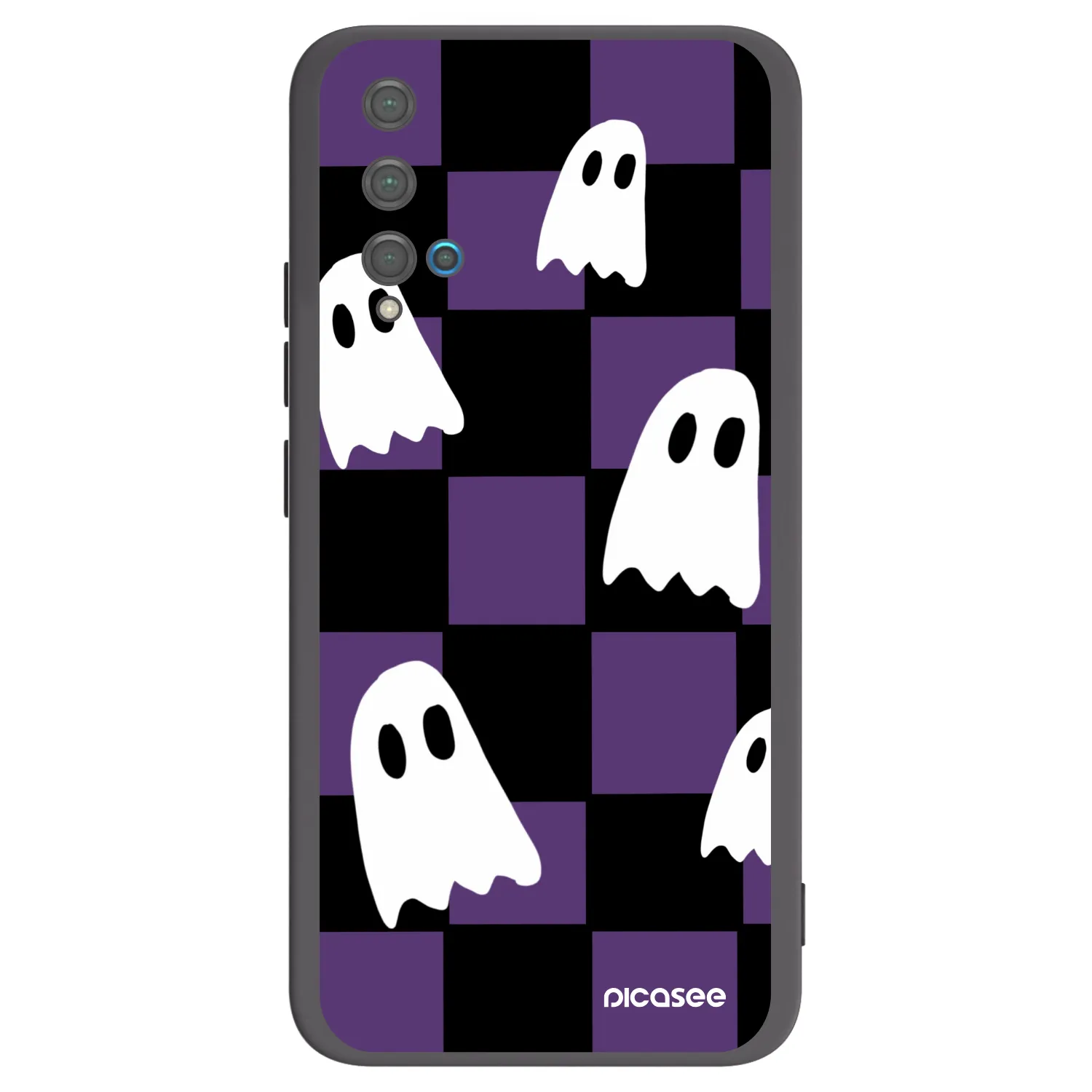 Picasee Μαύρη θήκη σιλικόνης για Huawei Nova 5T - Ghosts