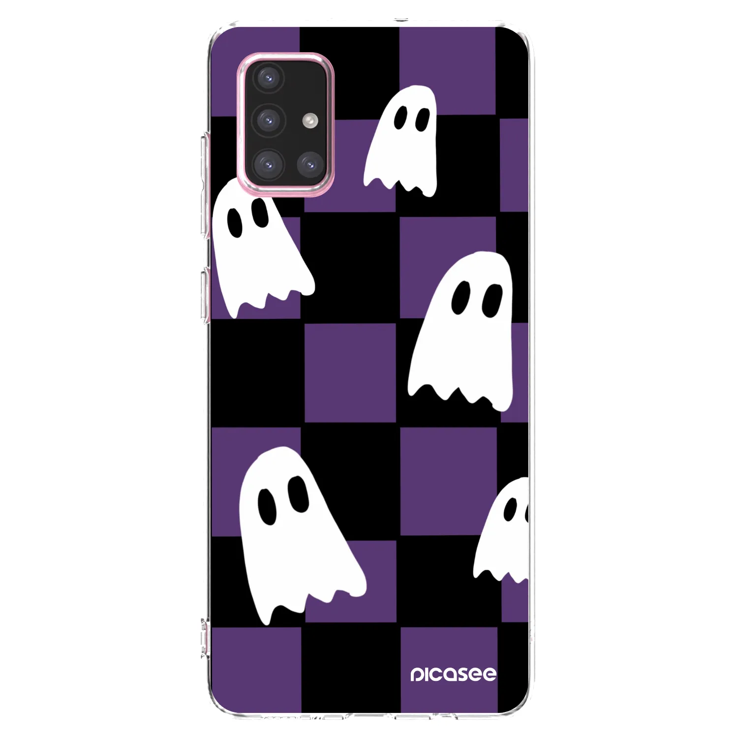 Picasee διαφανής θήκη σιλικόνης Samsung Galaxy A71 A715F - Ghosts