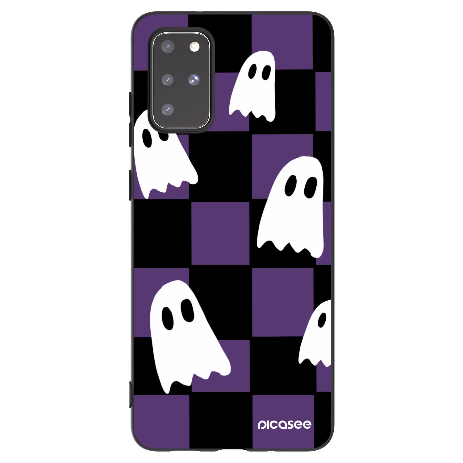 Picasee Μαύρη θήκη σιλικόνης για Samsung Galaxy S20+ G985F - Ghosts
