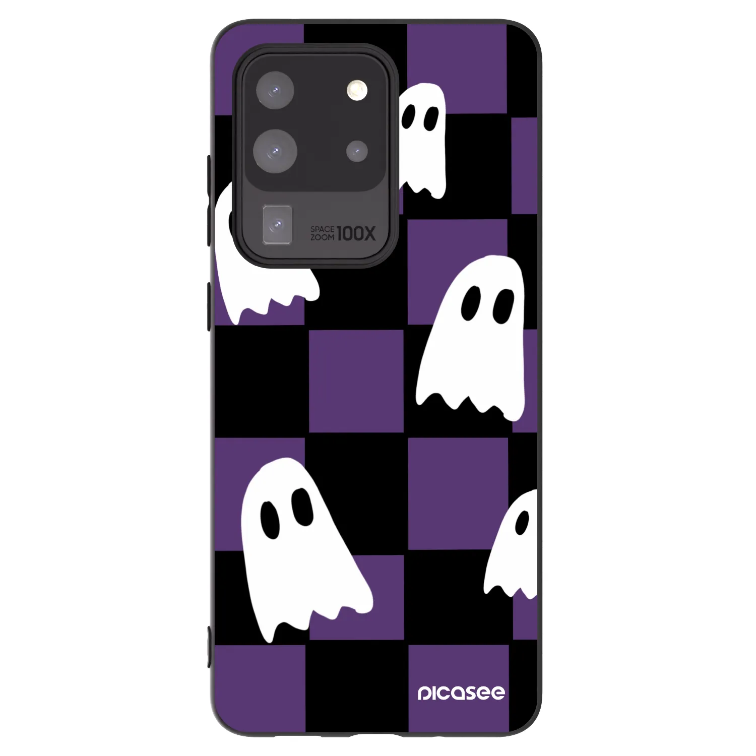 Picasee Μαύρη θήκη σιλικόνης για Samsung Galaxy S20 Ultra 5G G988F - Ghosts
