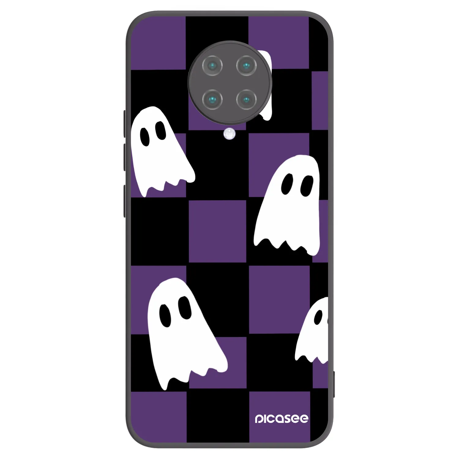 Picasee Μαύρη θήκη σιλικόνης για Xiaomi Poco F2 Pro - Ghosts
