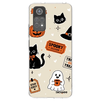 Picasee διαφανής θήκη σιλικόνης Xiaomi Redmi Note 11S 5G - Halloween stickers